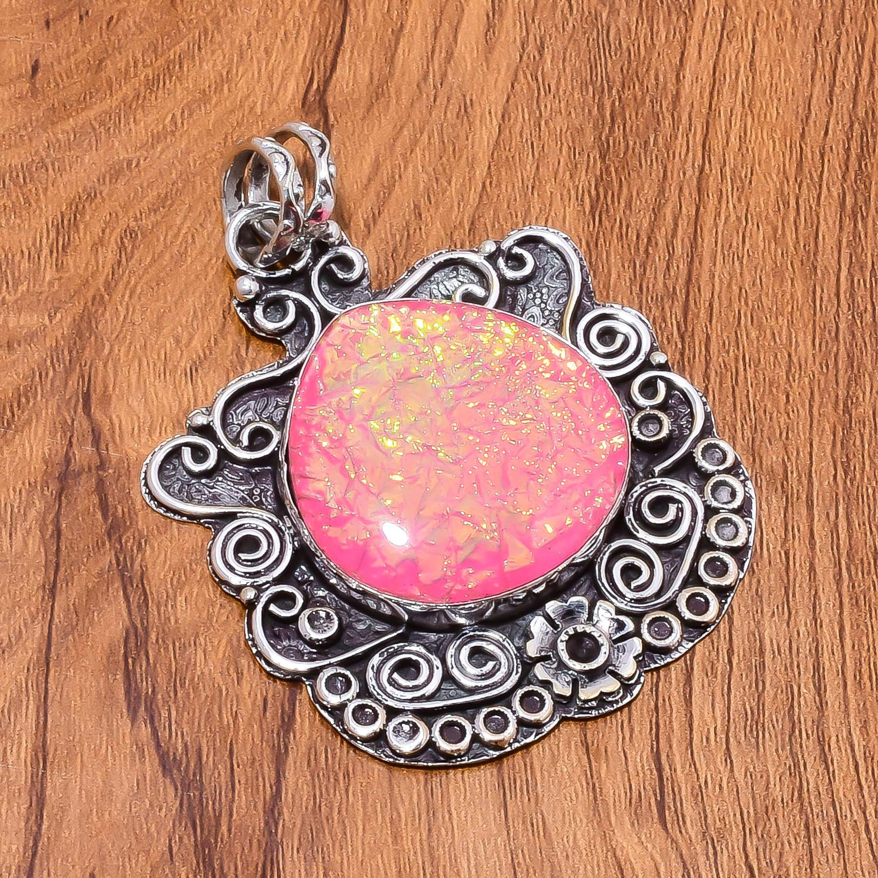 Sterling Silver Handmade Triplet Opal Gemstone Design