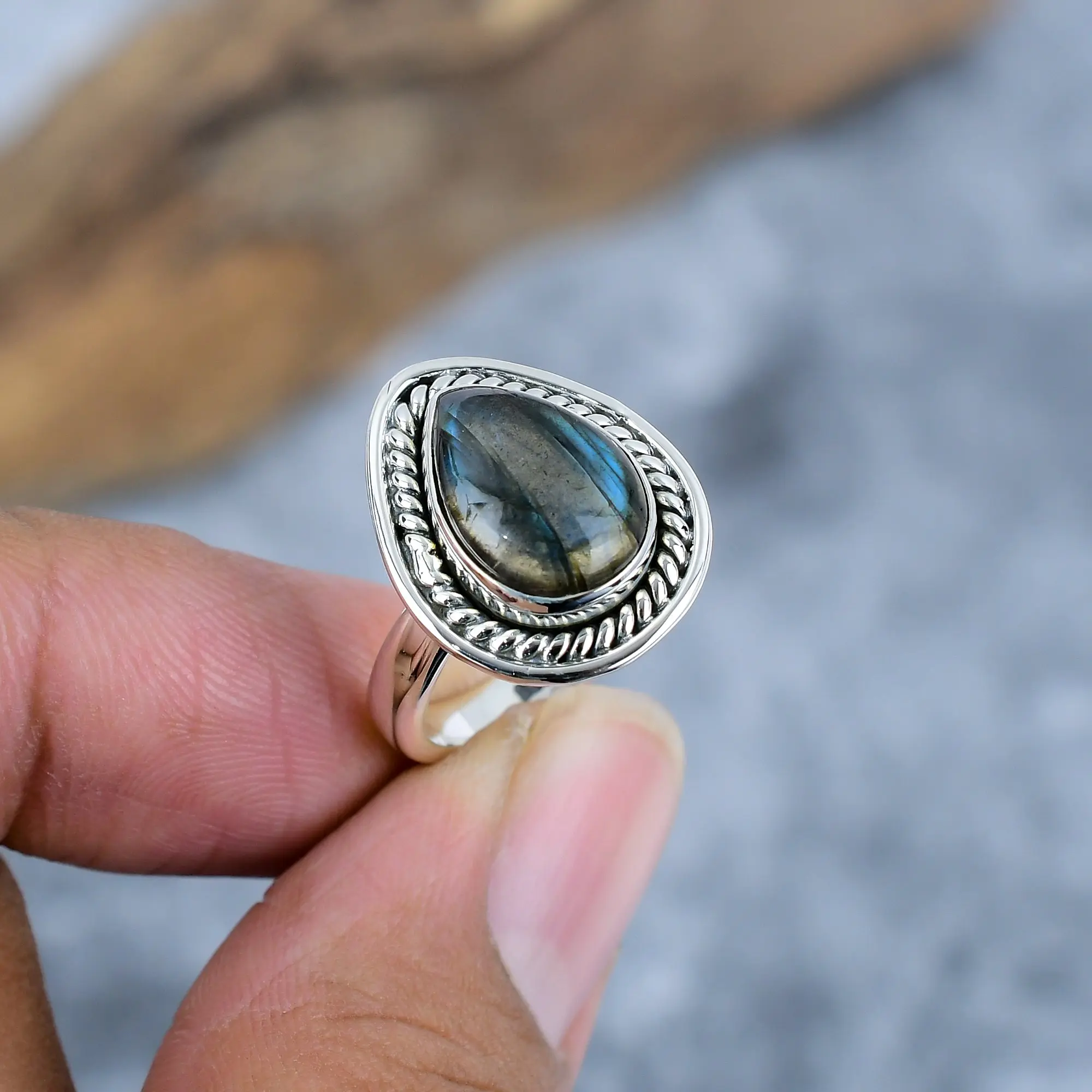 Labradorite Ring