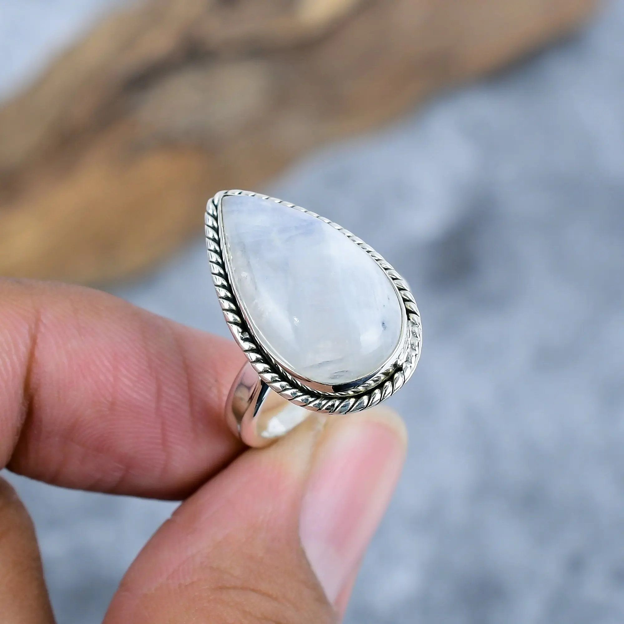 Moon Stone Ring