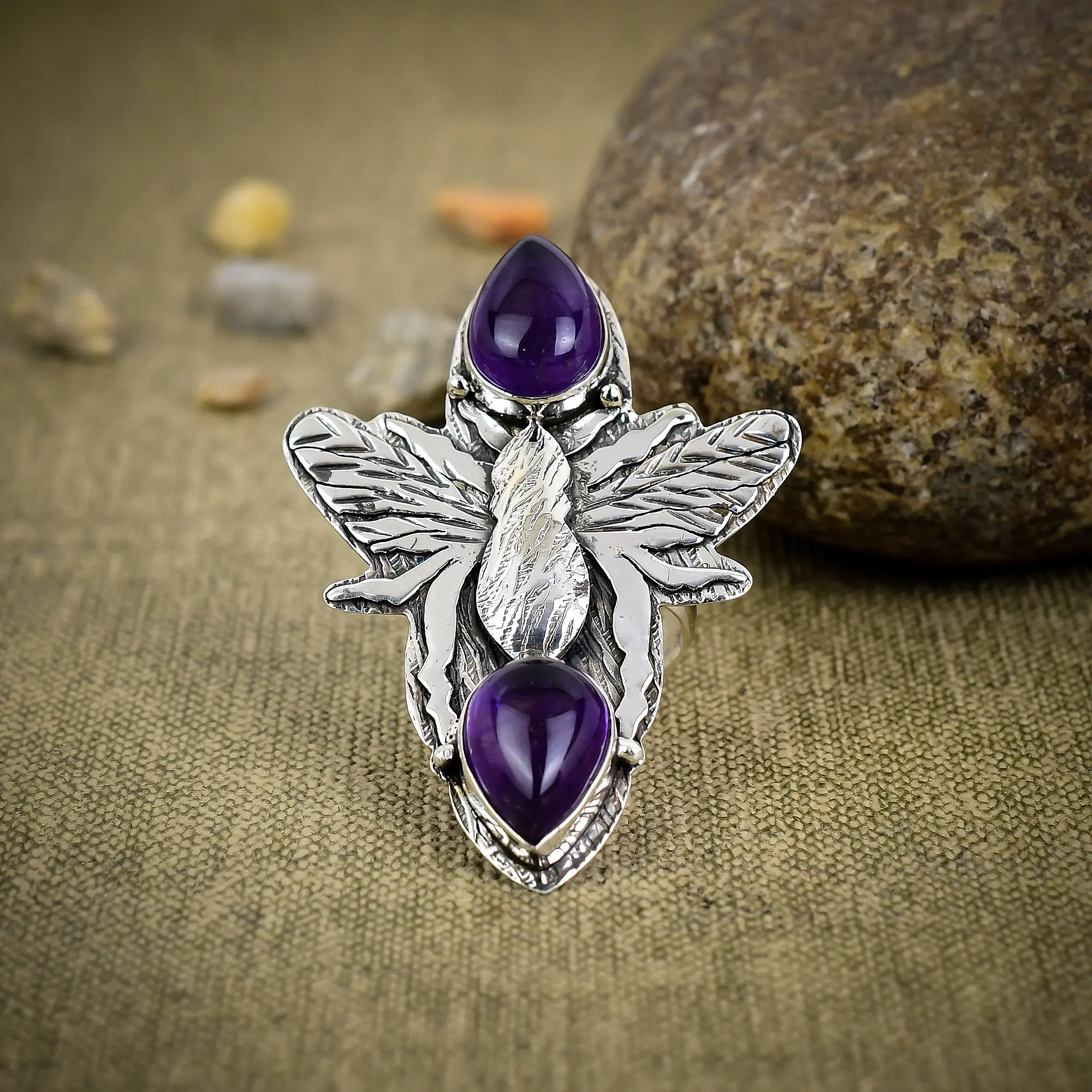 Sage Amethyst Ring