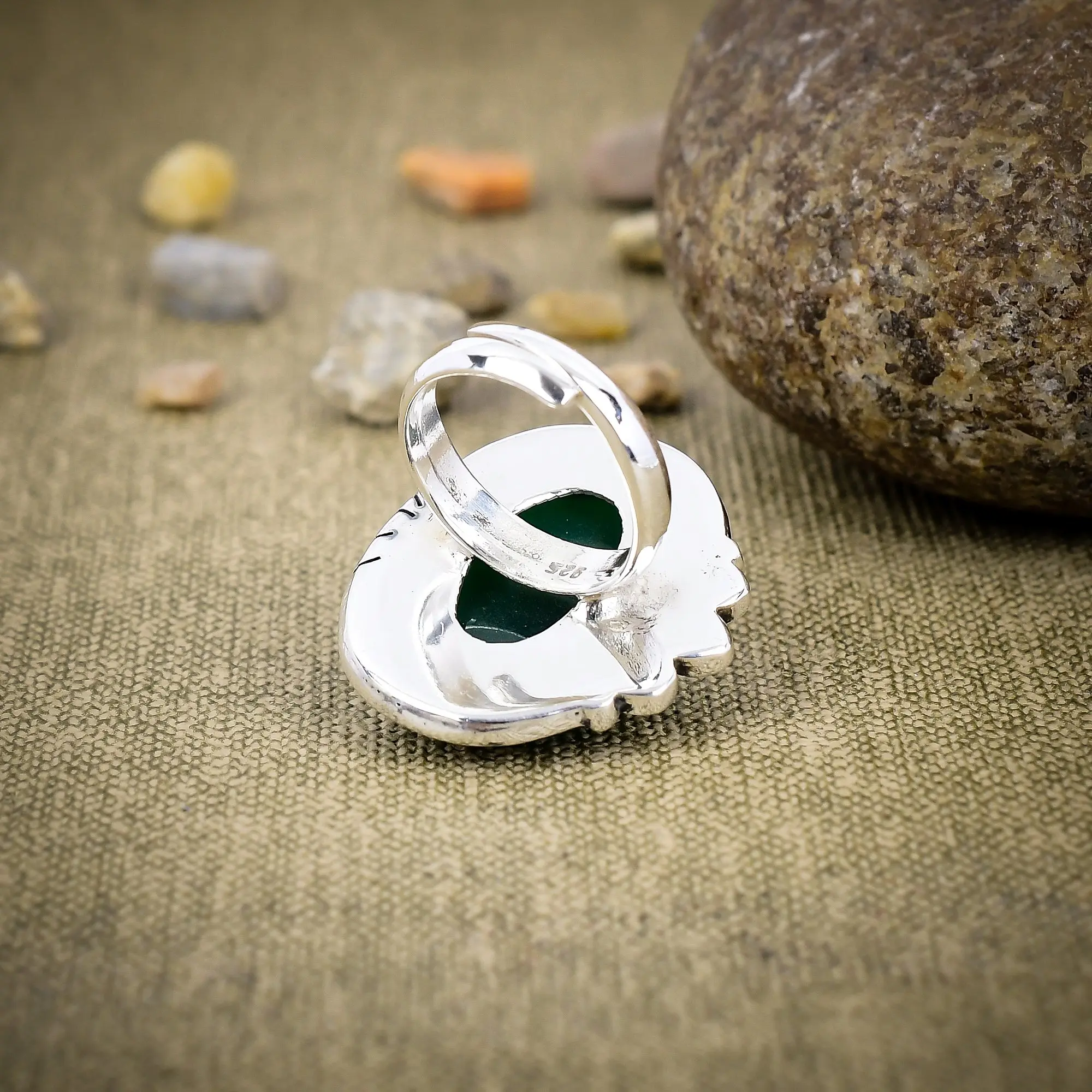 Green Onyx Ring
