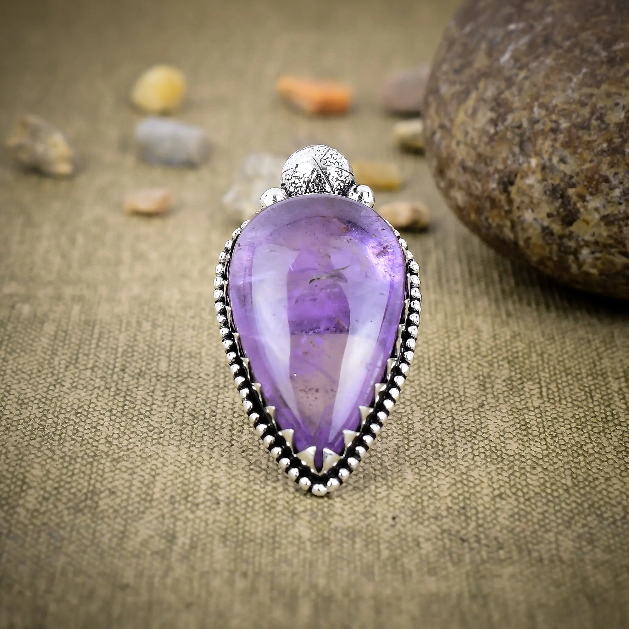 Sage Amethyst Ring