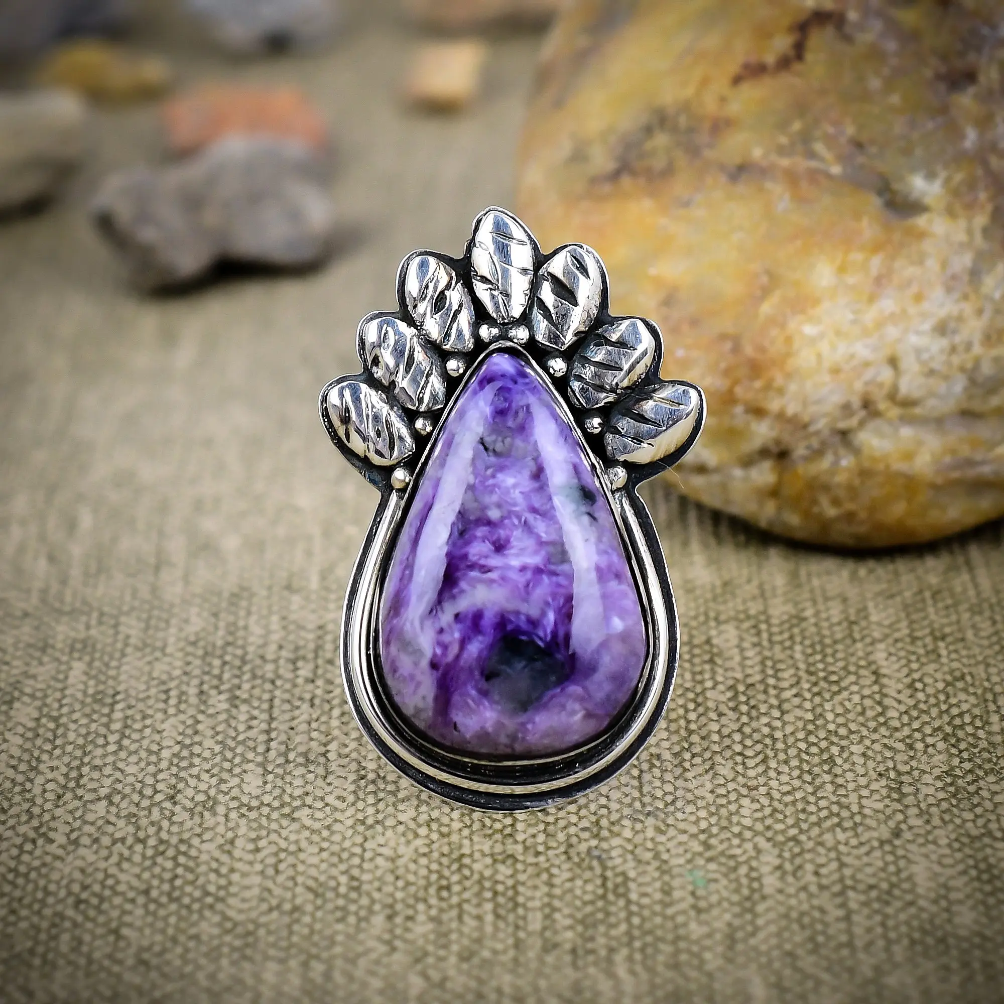 Russian Charoite Ring