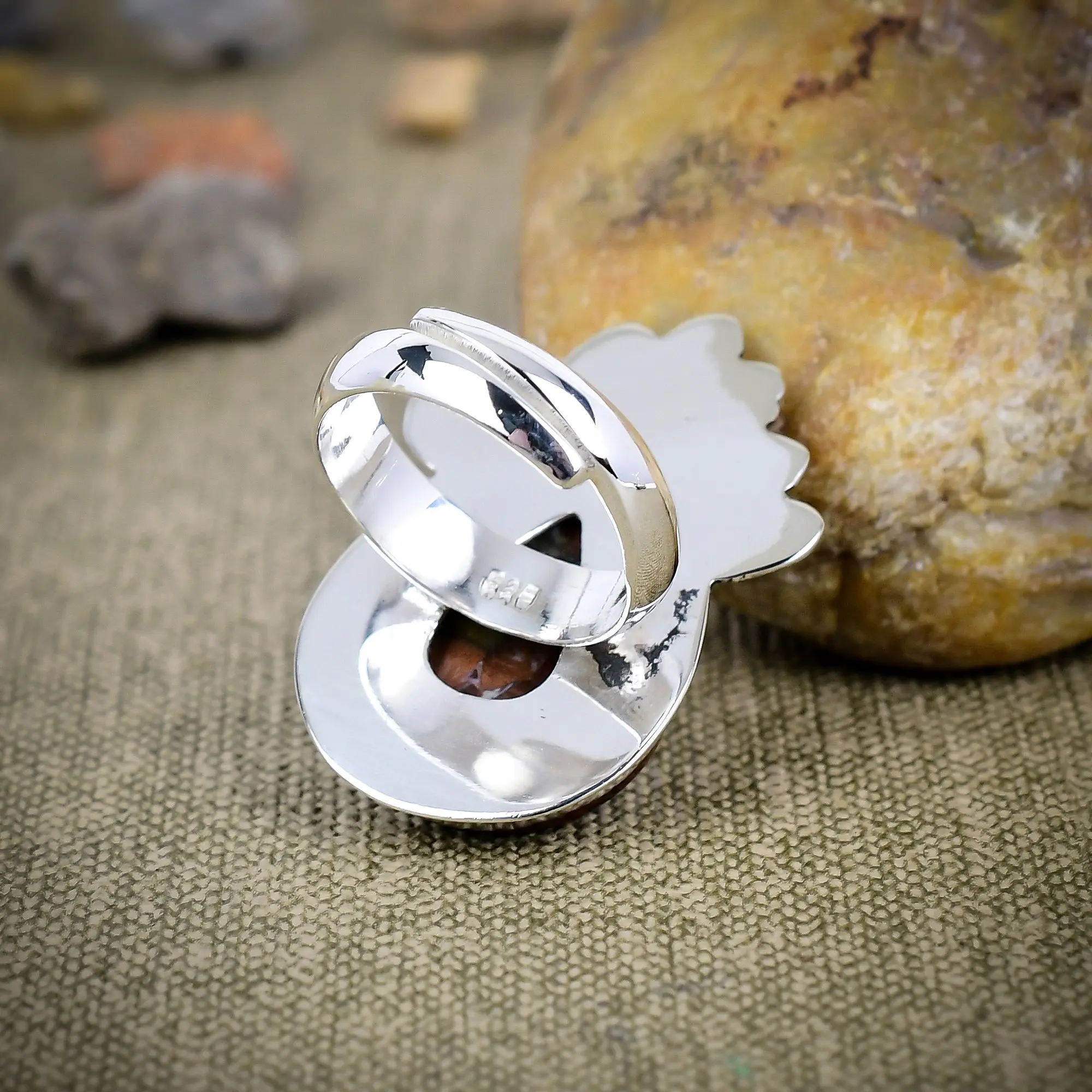 Butterfly Jasper Ring