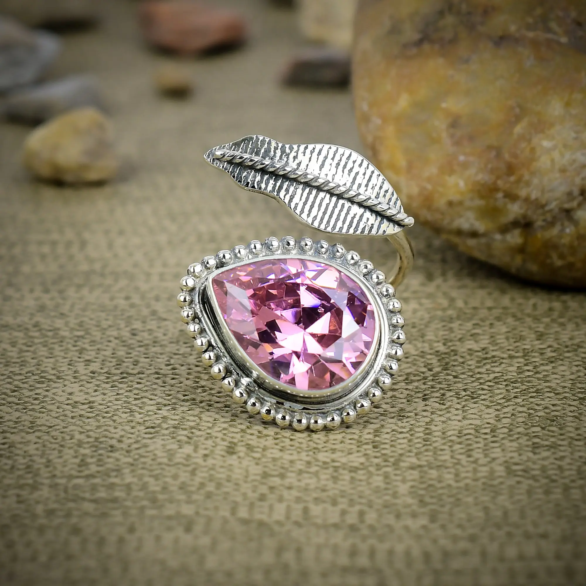 Pink Amethyst Ring