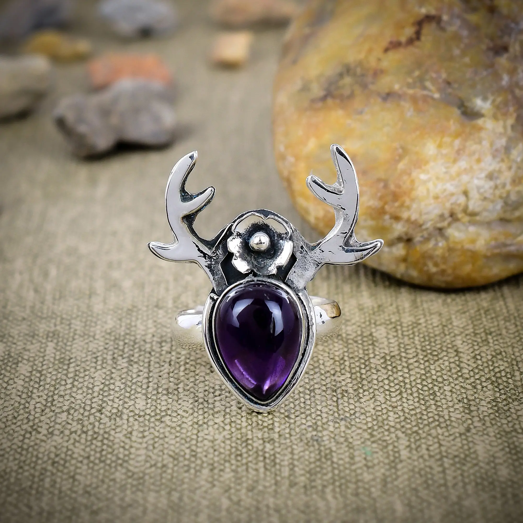 Sage Amethyst Ring