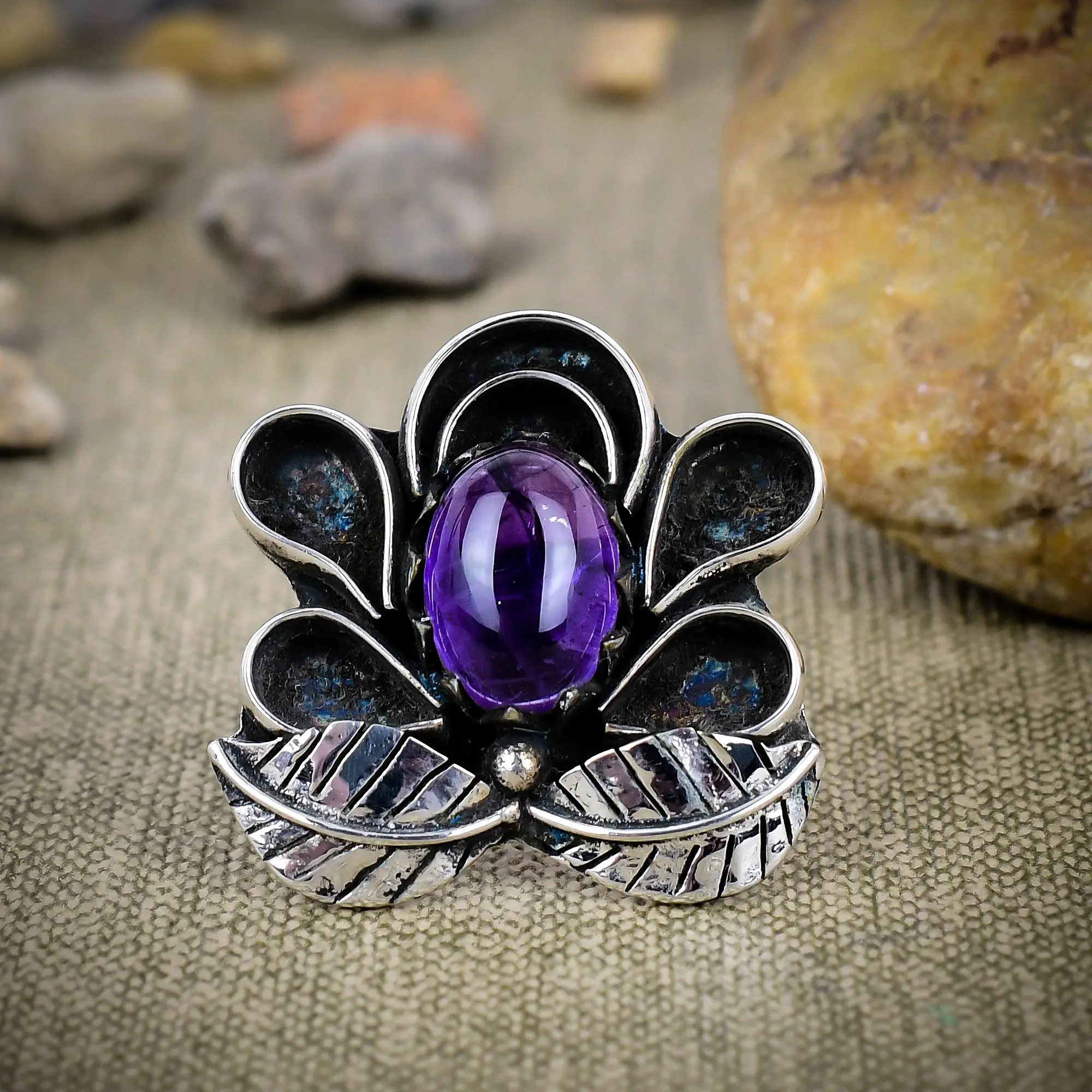 Sage Amethyst Ring