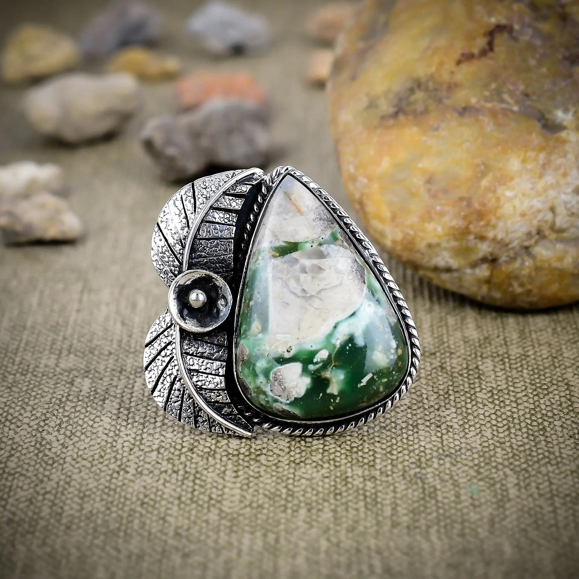 Green Opal Ring