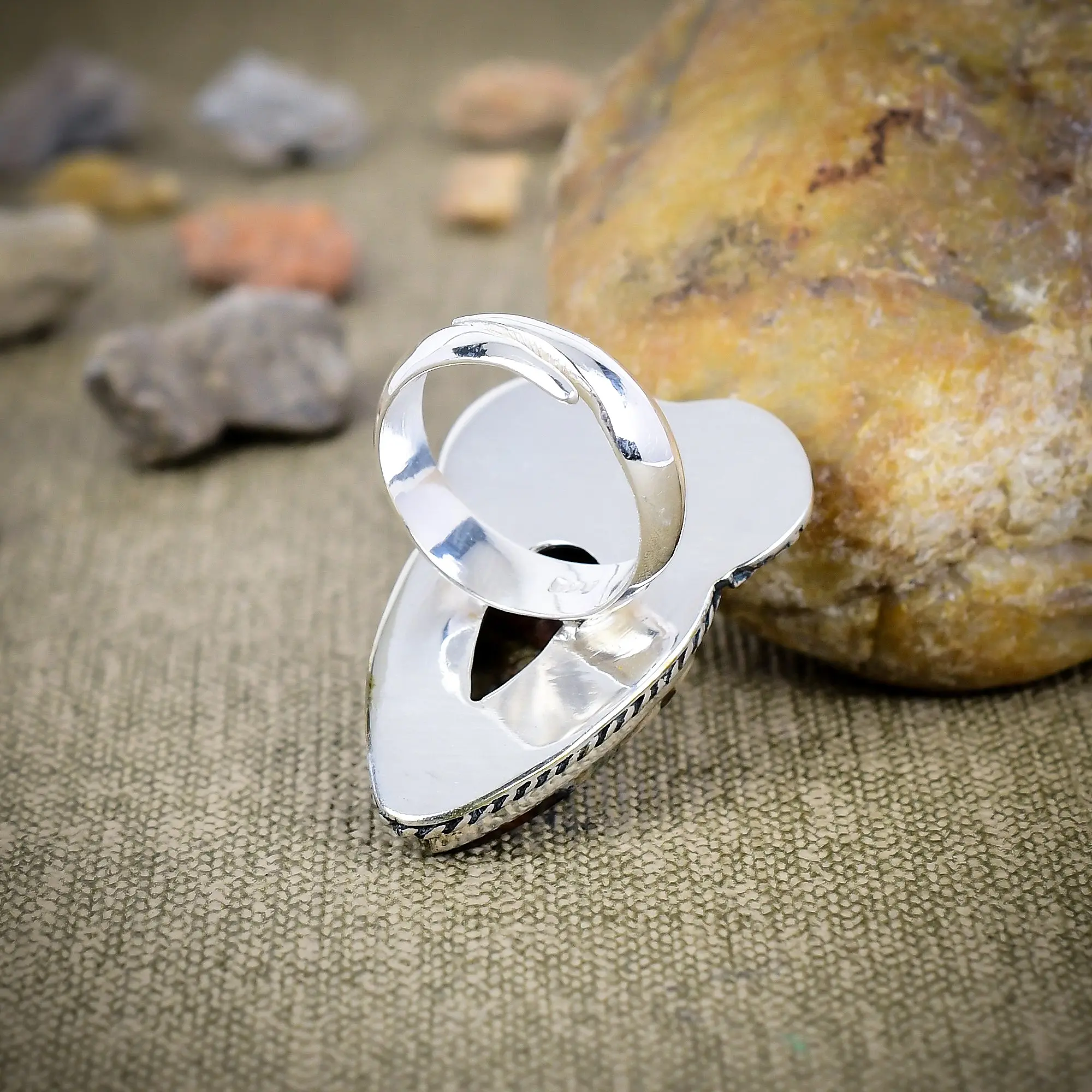 Butterfly Jasper Ring
