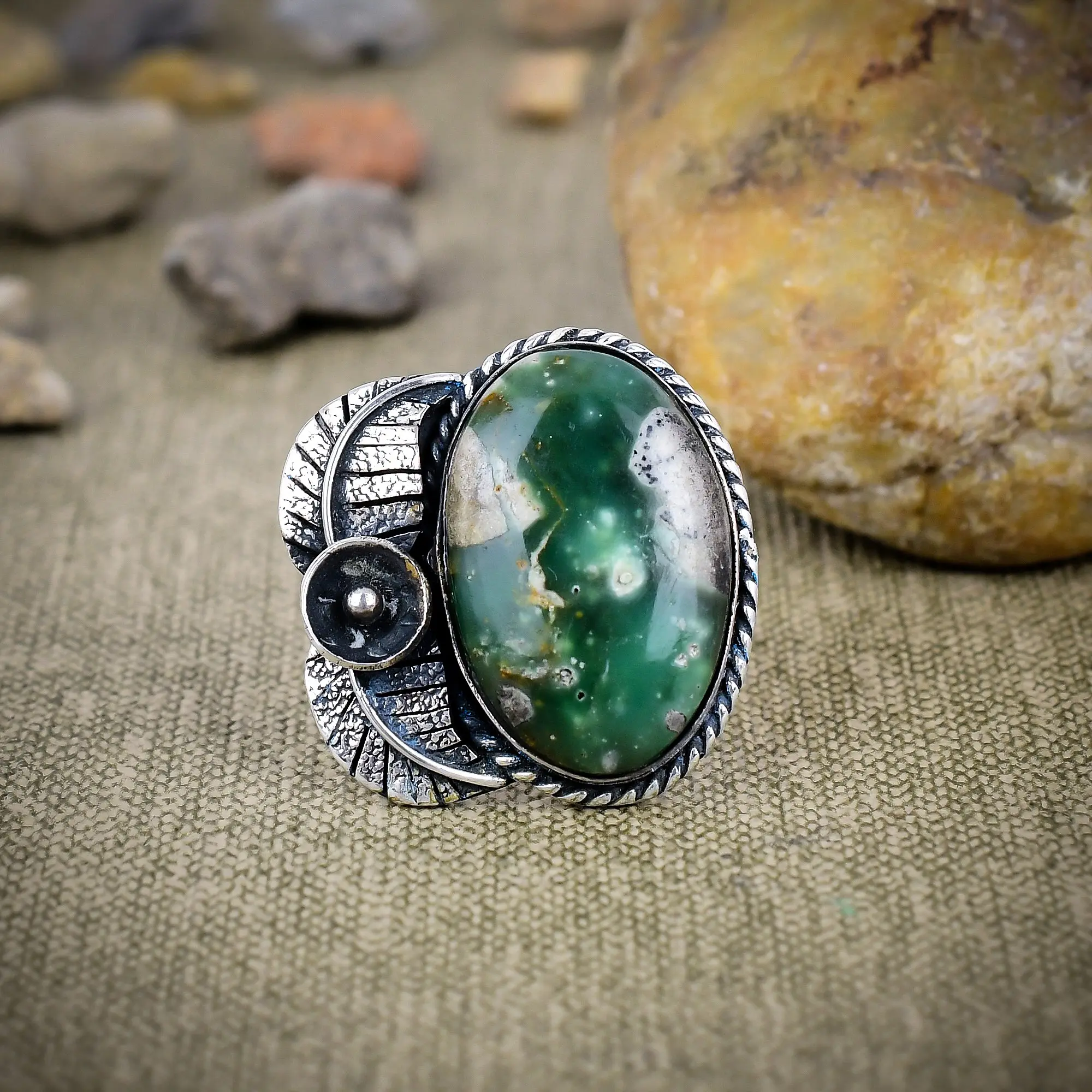 Green Opal Ring