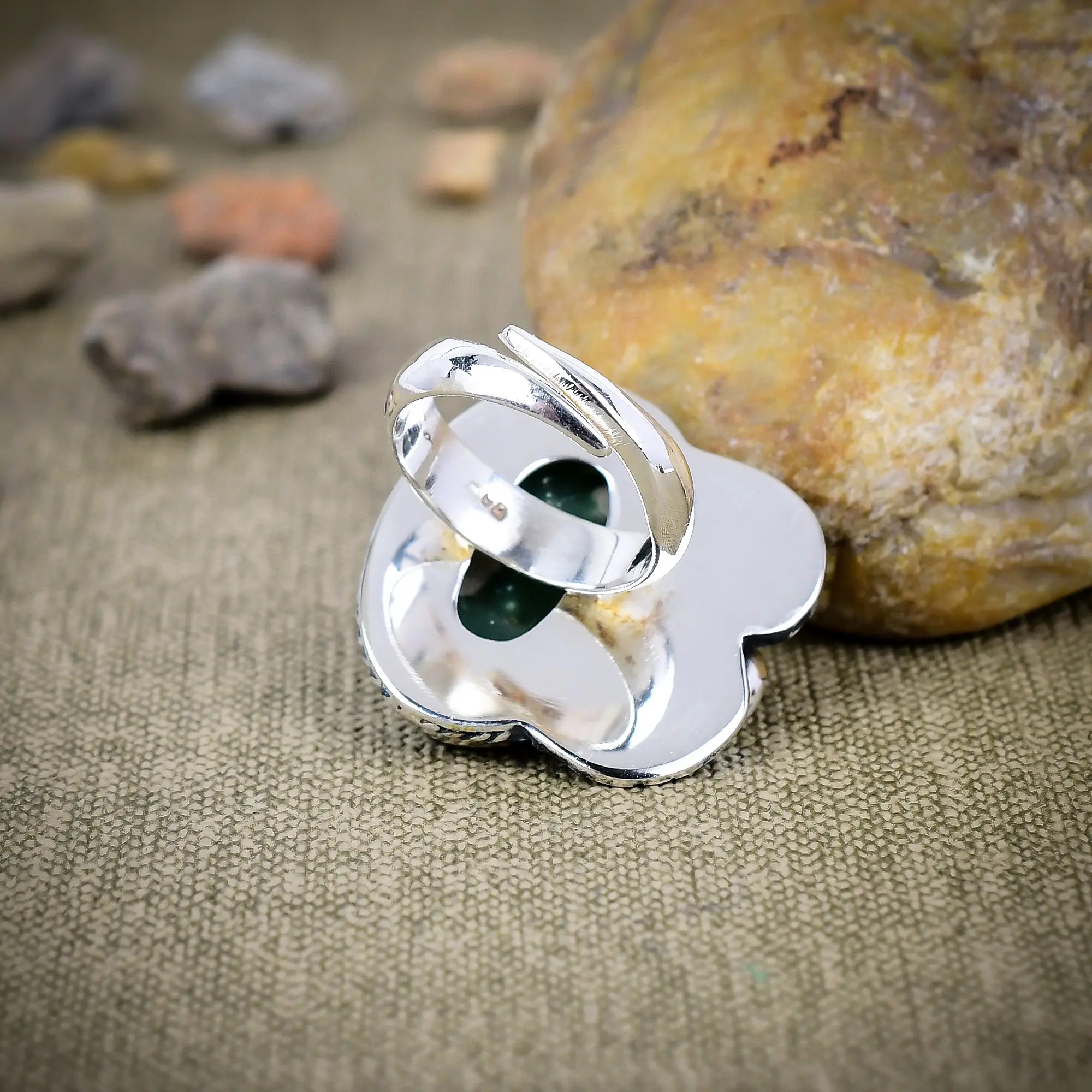 Green Opal Ring