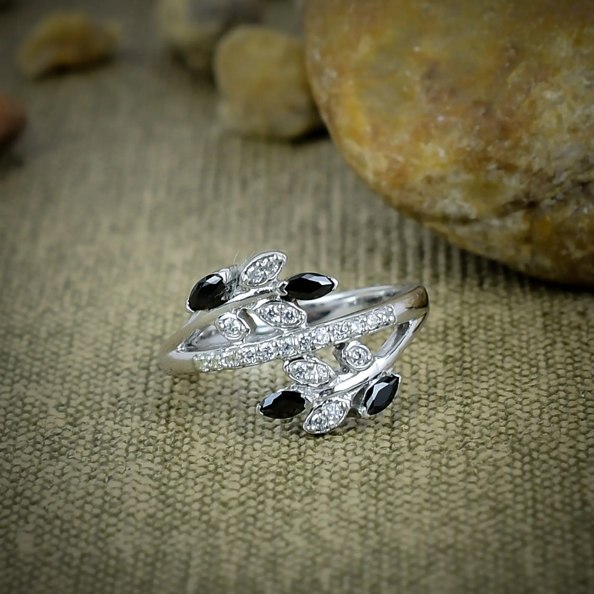 Black Spinel Ring