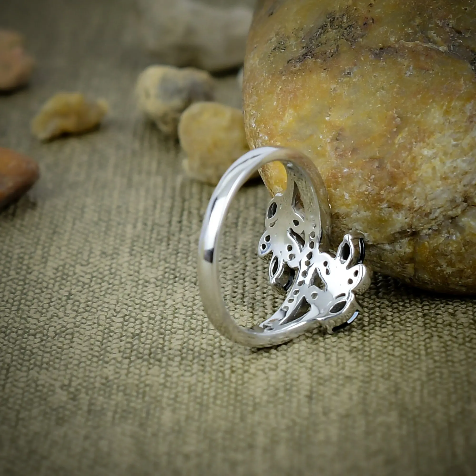 Black Spinel Ring