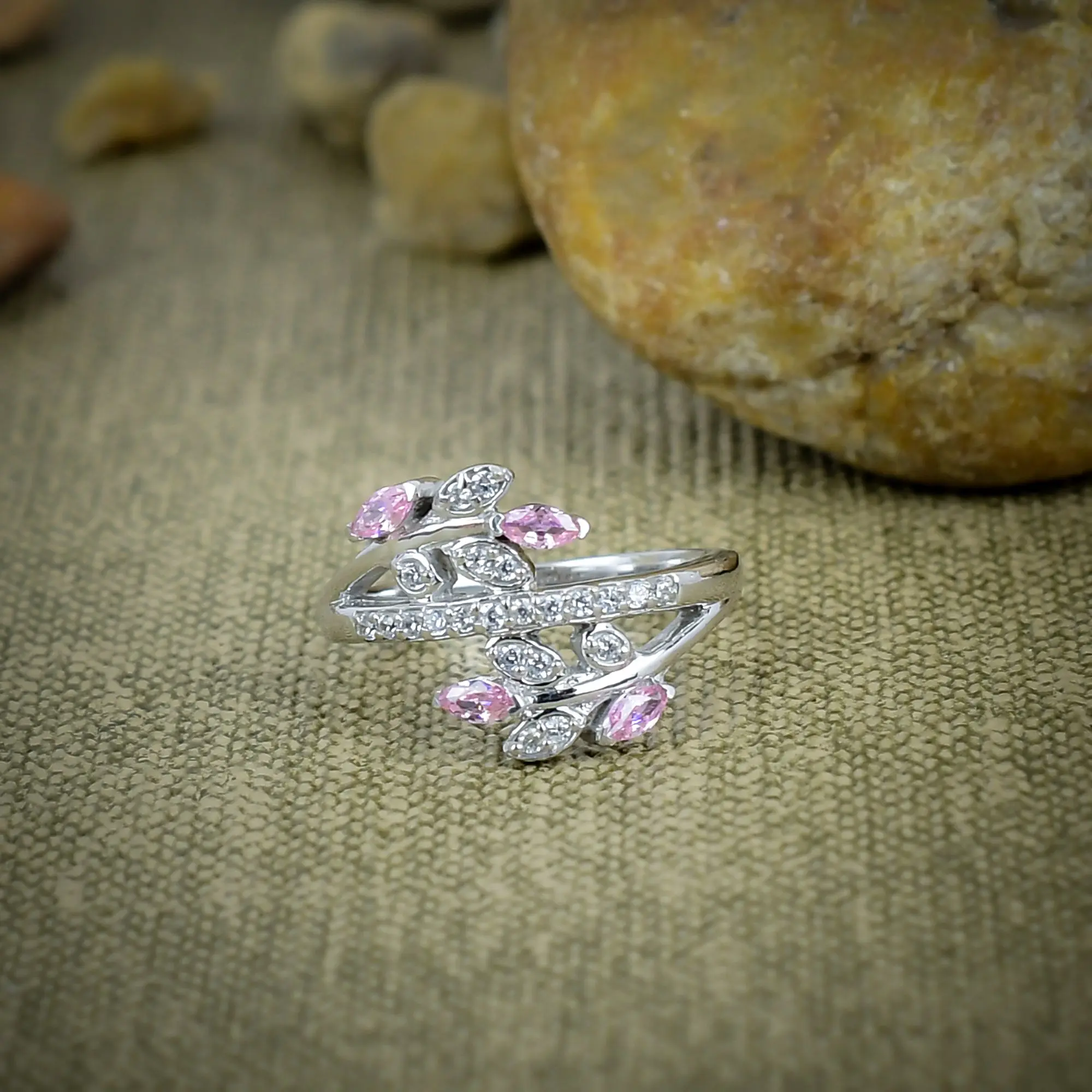 Pink Kunzite Ring