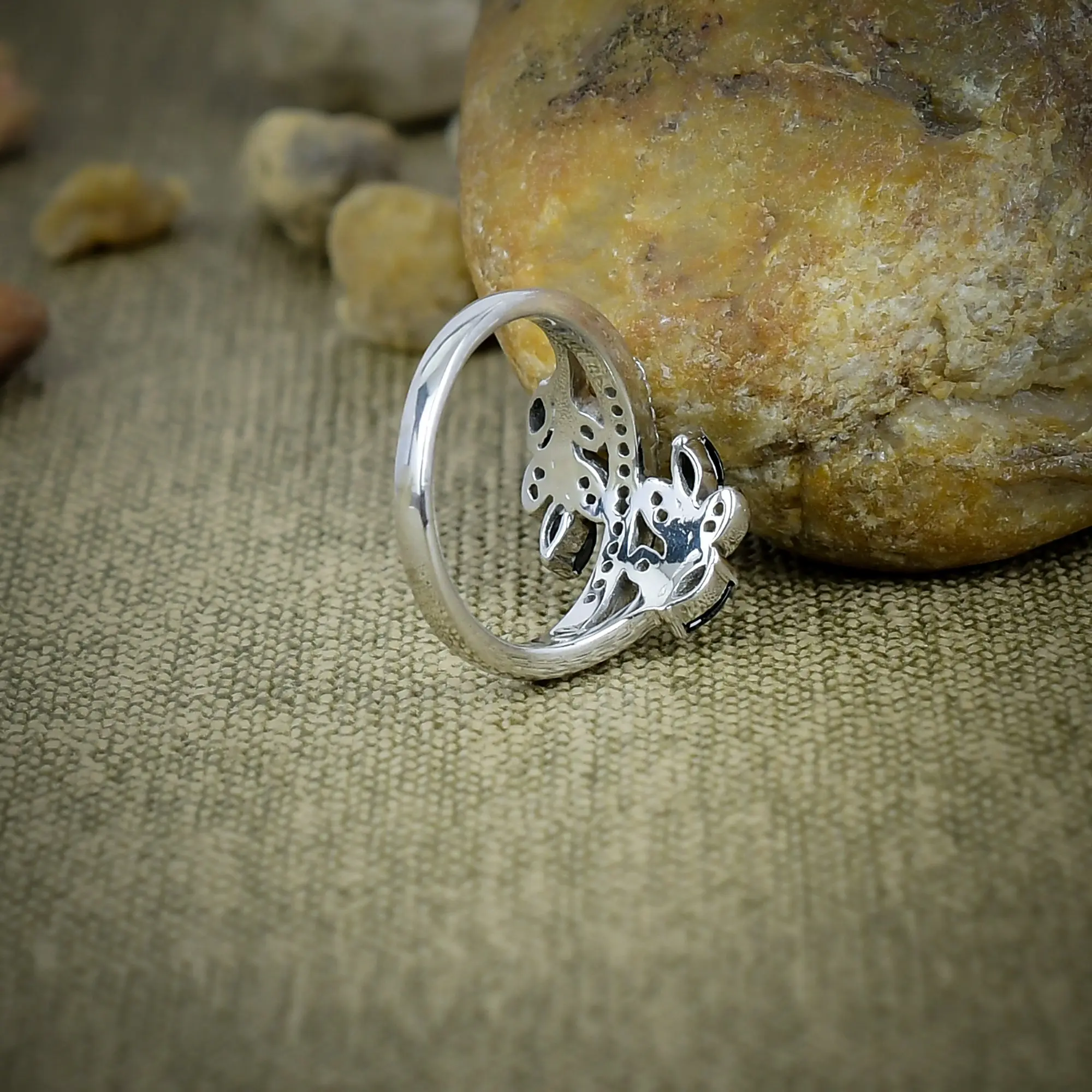 Black Spinel Ring