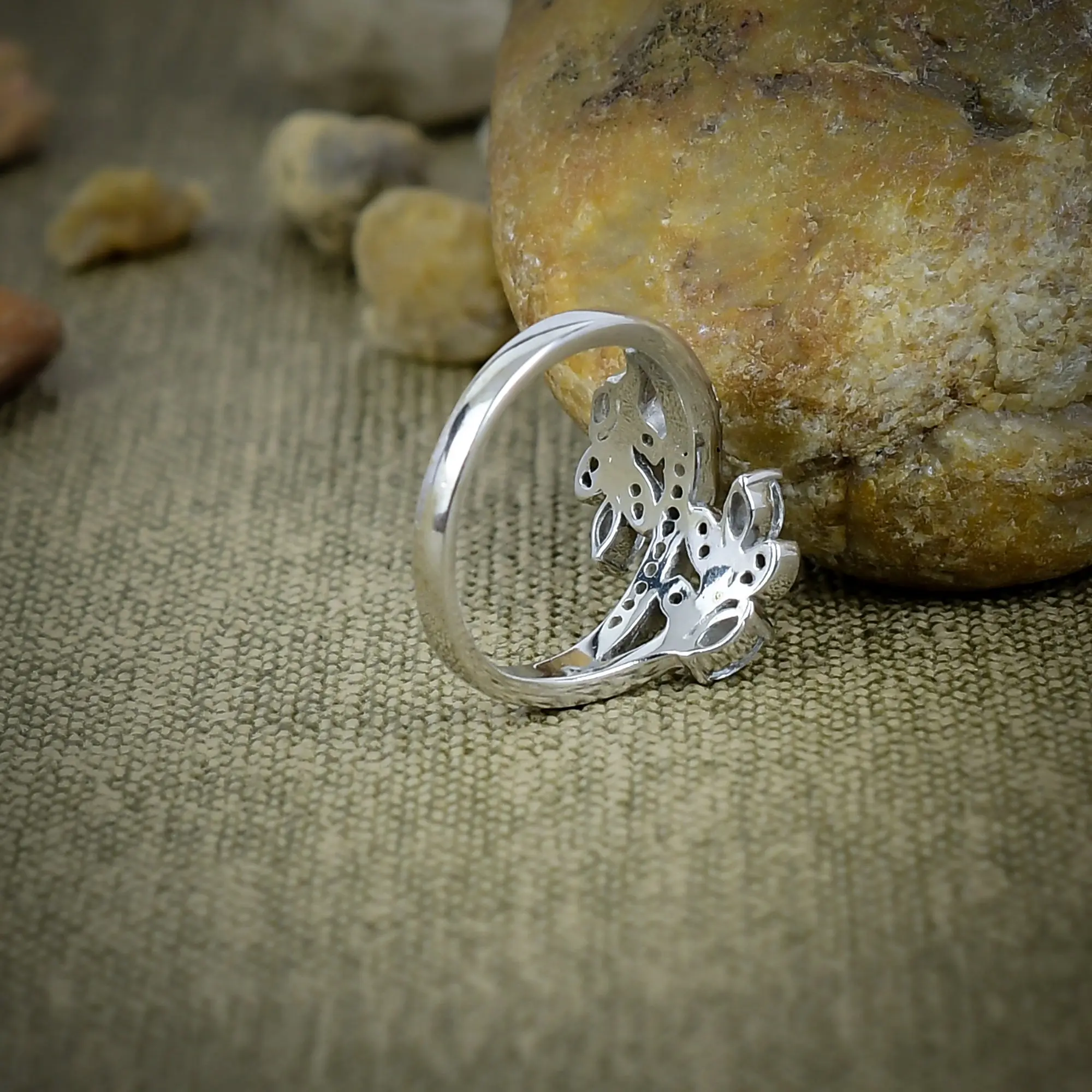 White Zirconia Ring