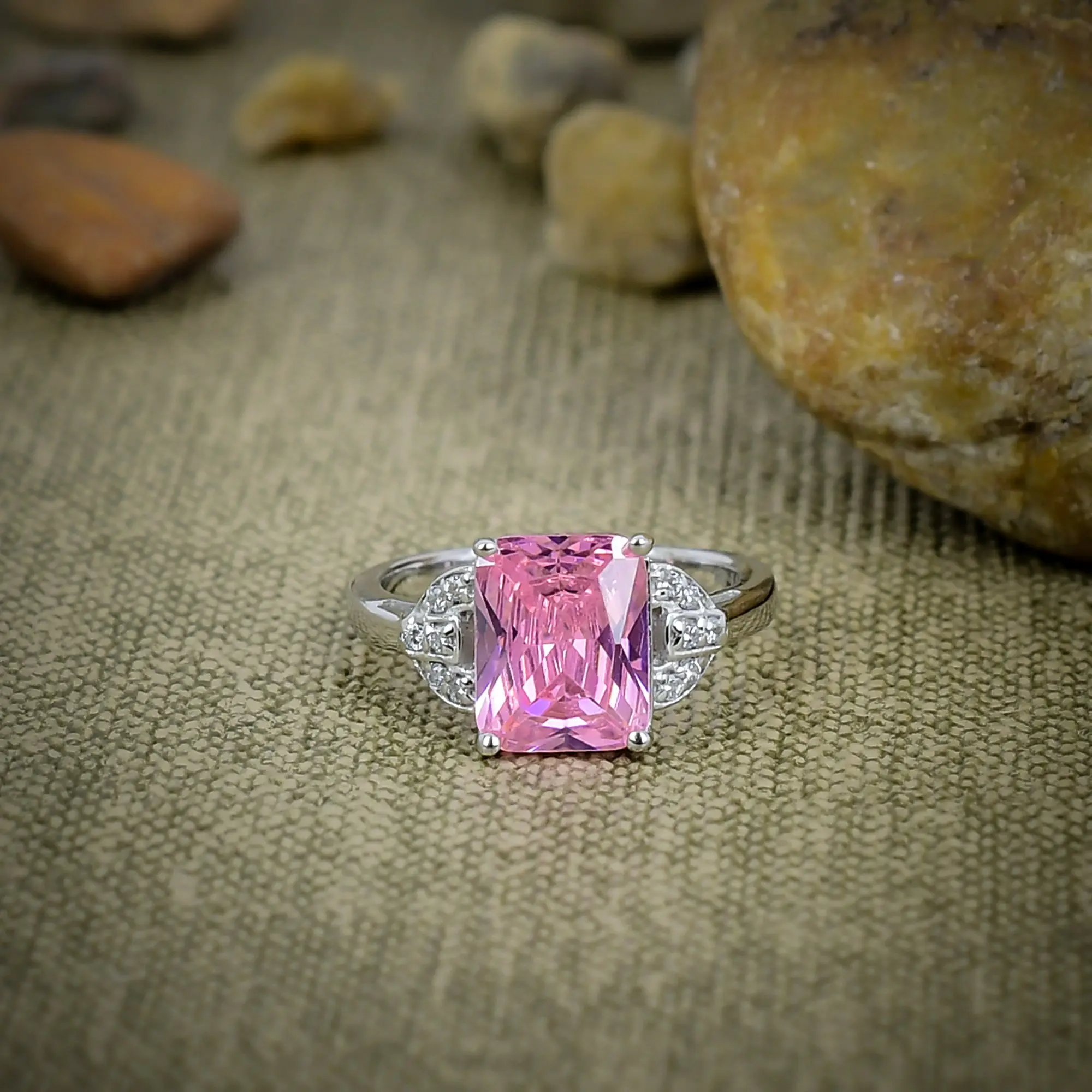 Pink Kunzite Ring
