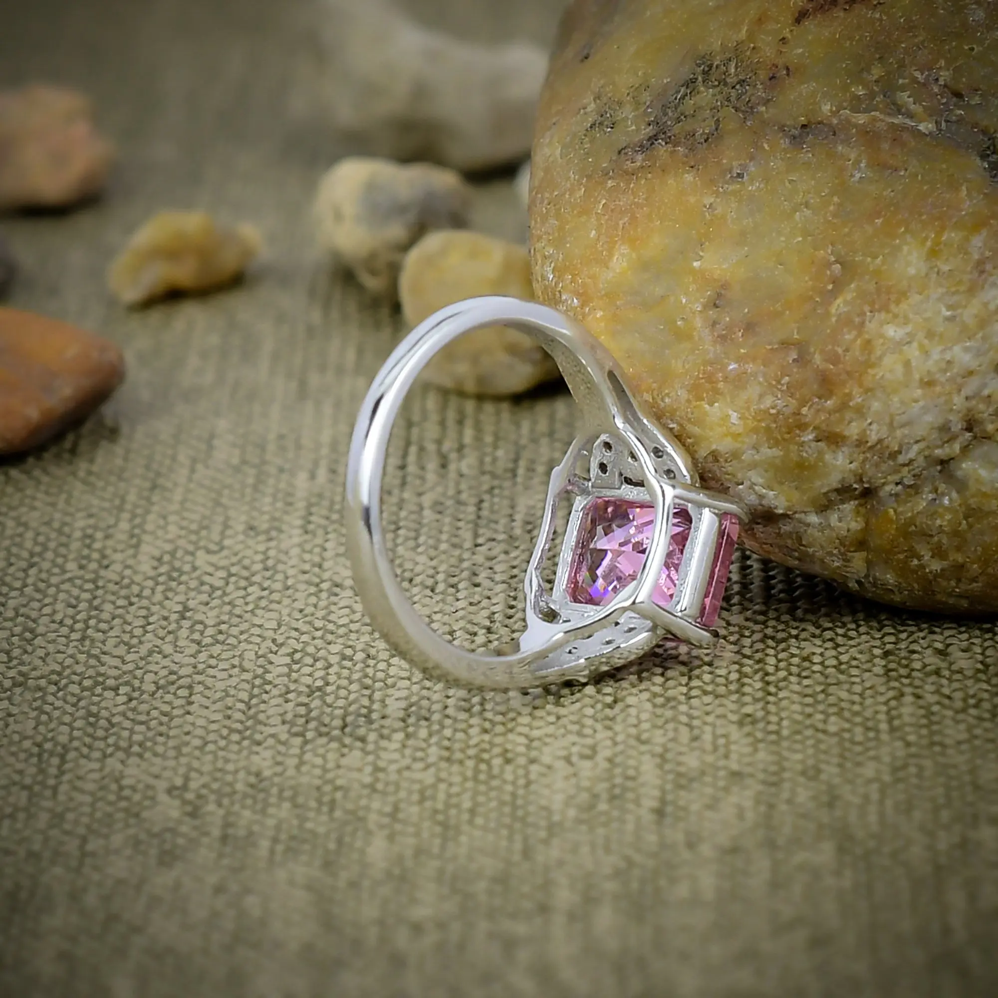 Pink Kunzite Ring