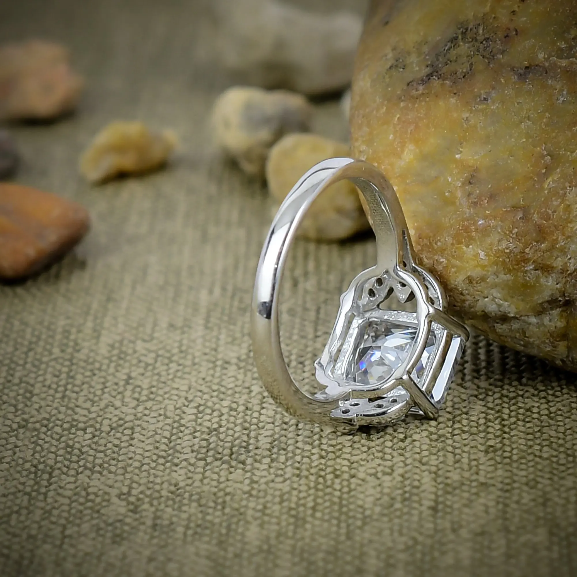 White Topaz Ring