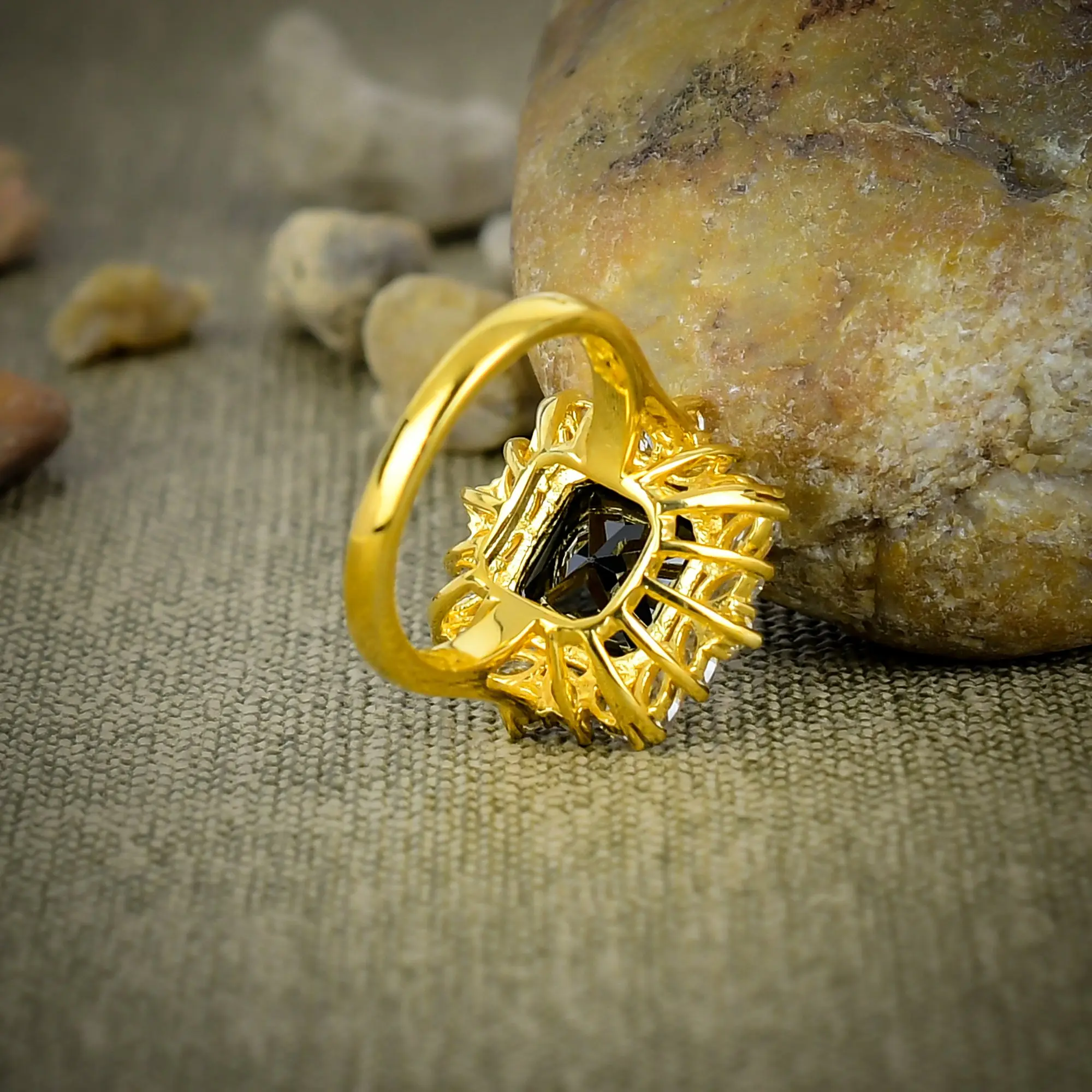 Black Spinel Ring