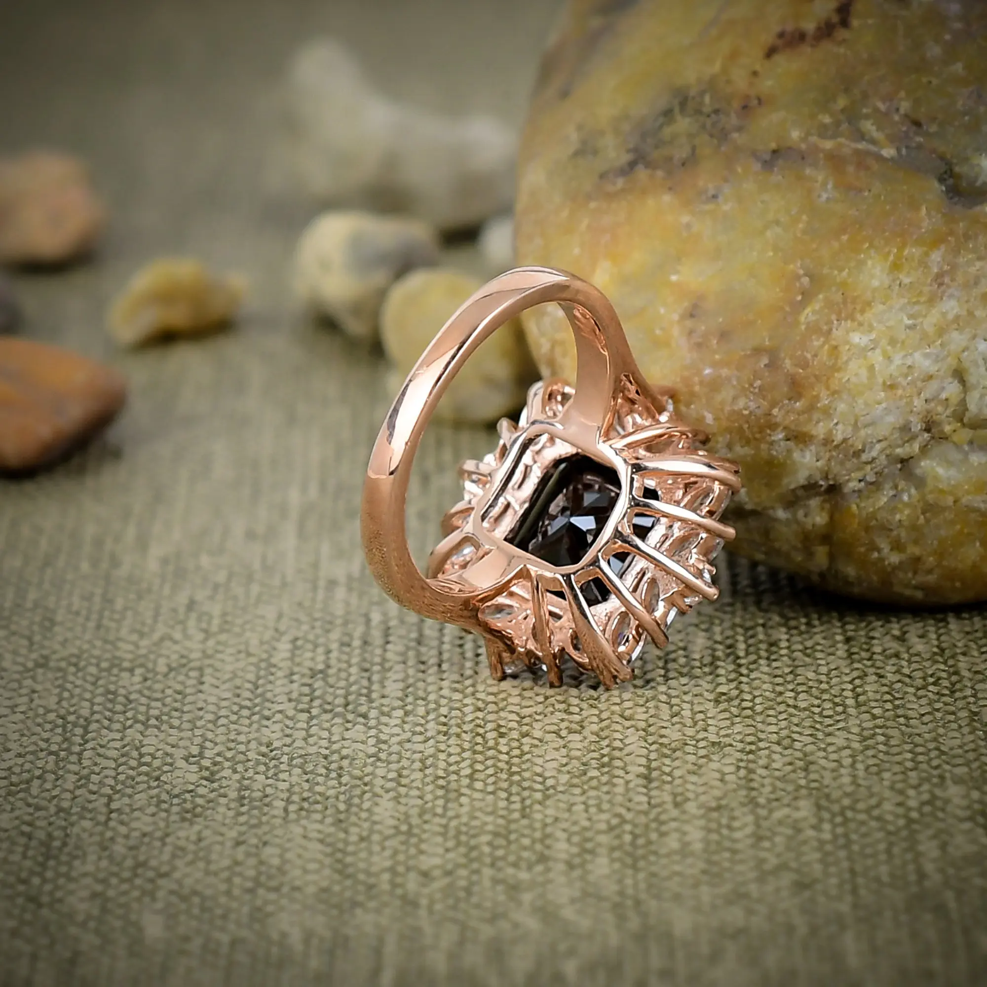 Black Spinel Ring