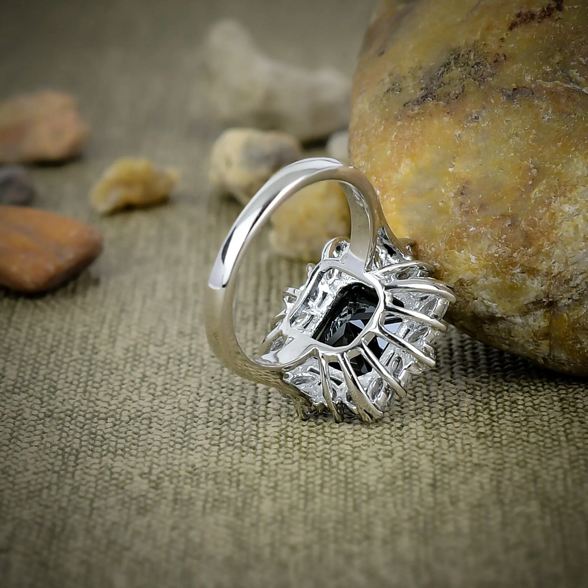 Black Spinel Ring
