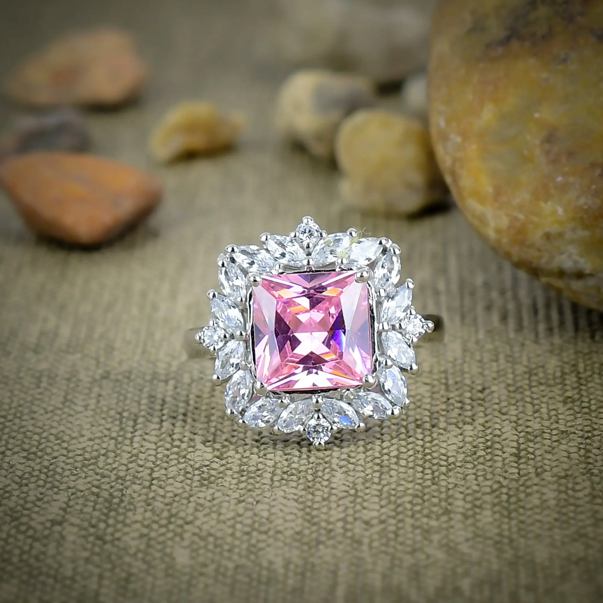 Pink Kunzite Ring