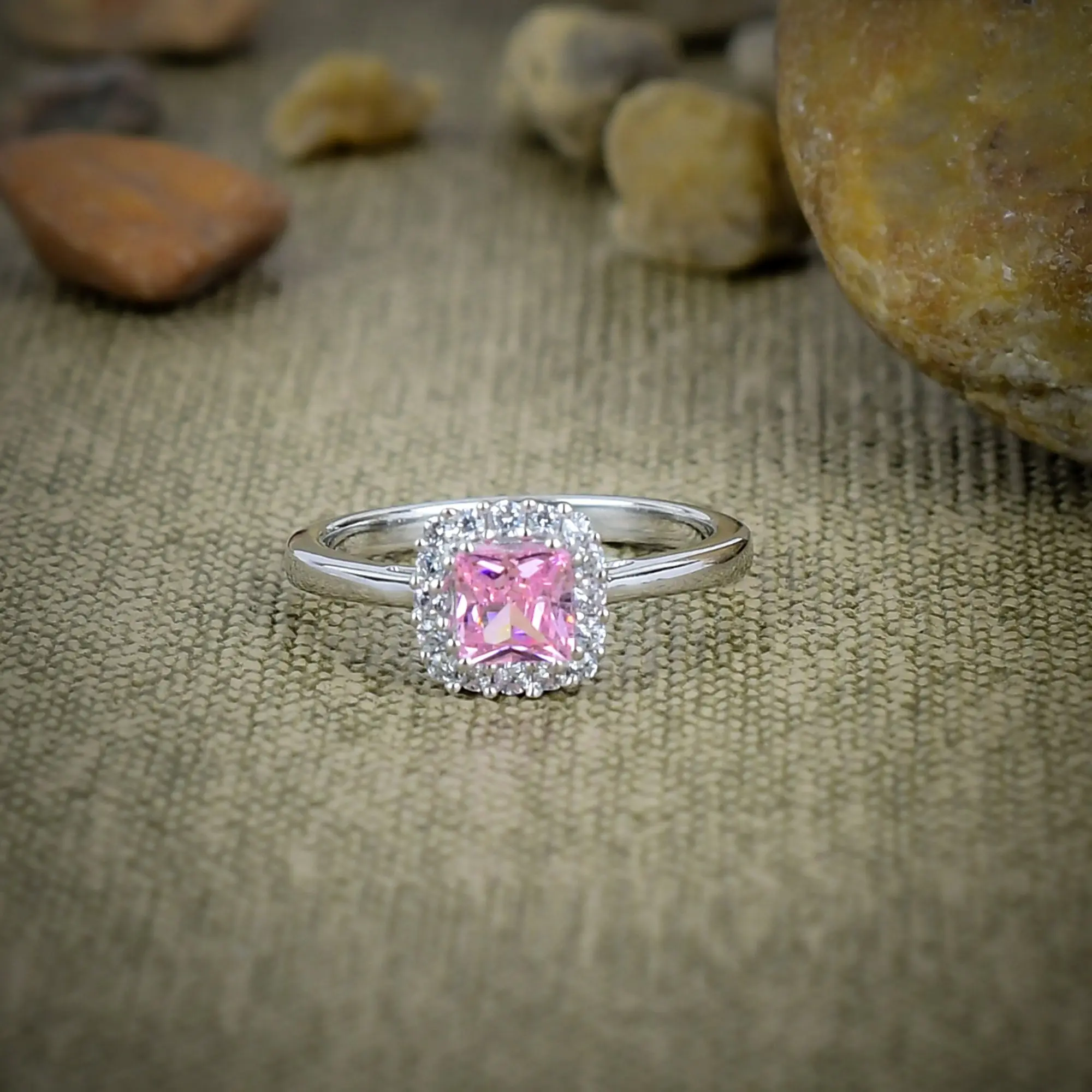 Pink Kunzite Ring