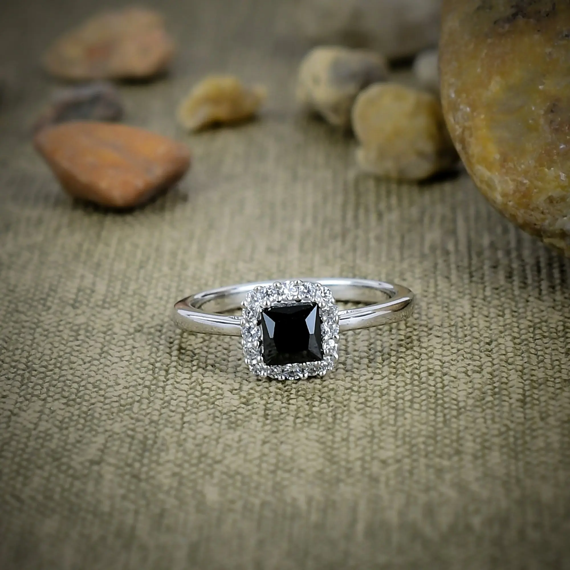 Black Spinel Ring