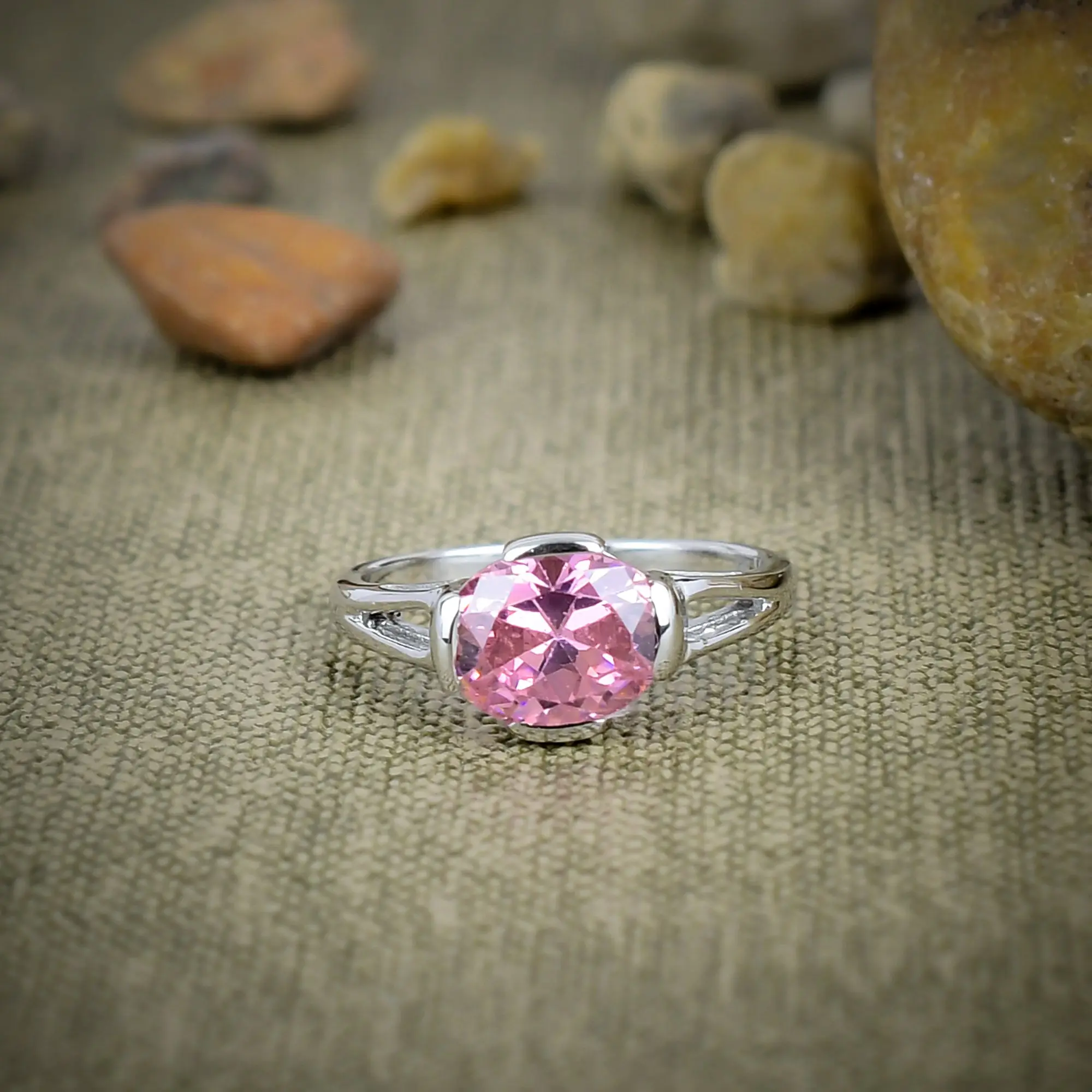 Pink Kunzite Ring