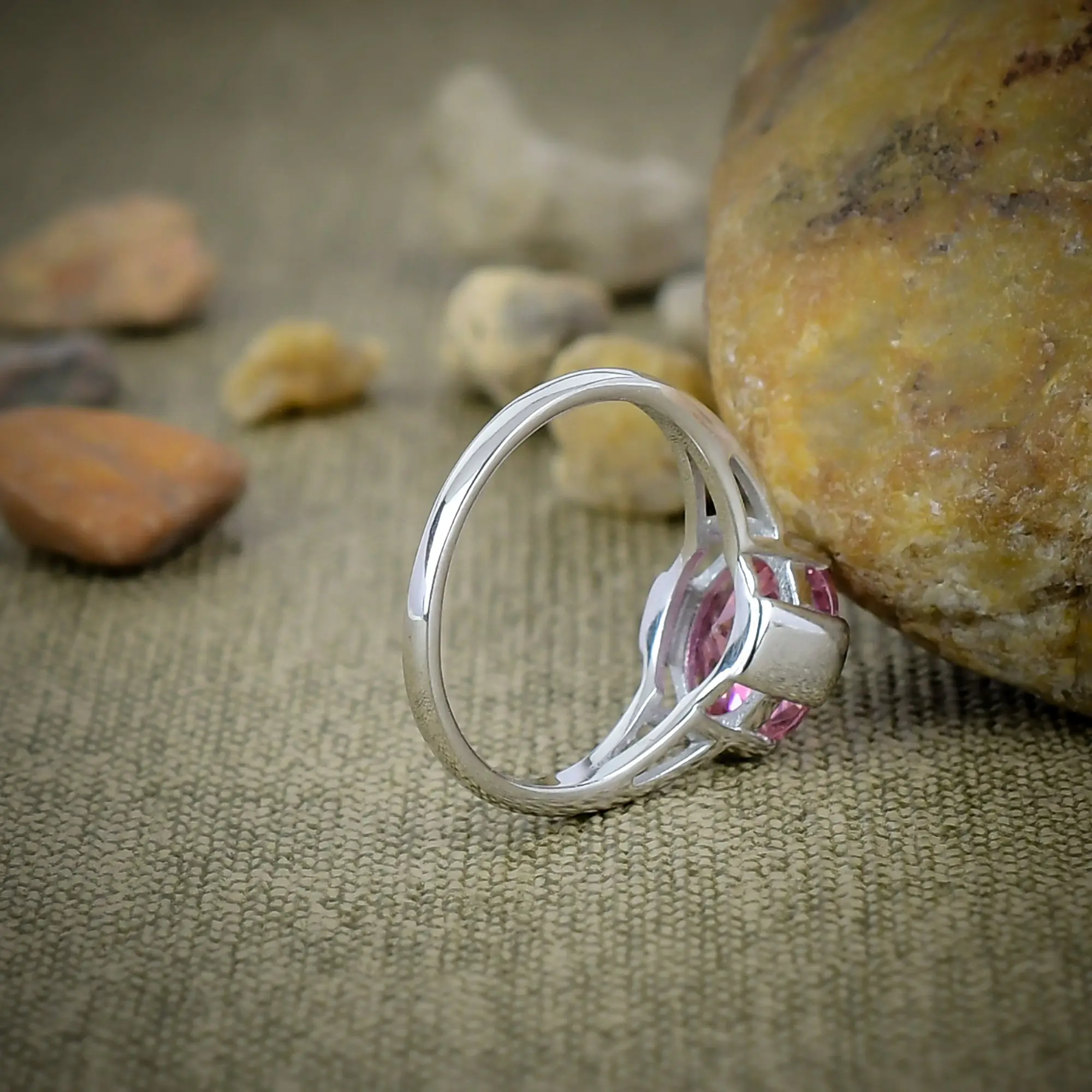 Pink Kunzite Ring