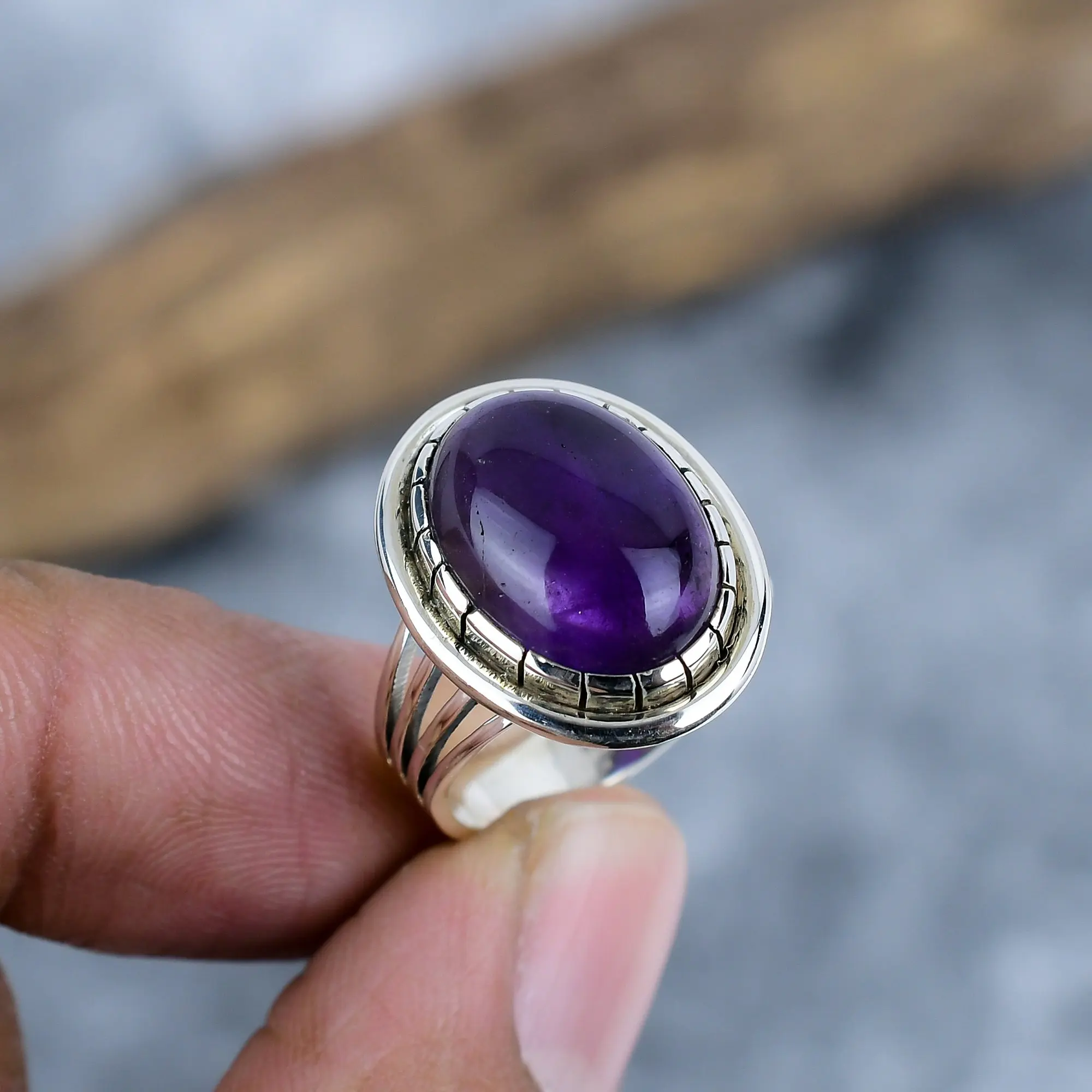 Sage Amethyst Ring
