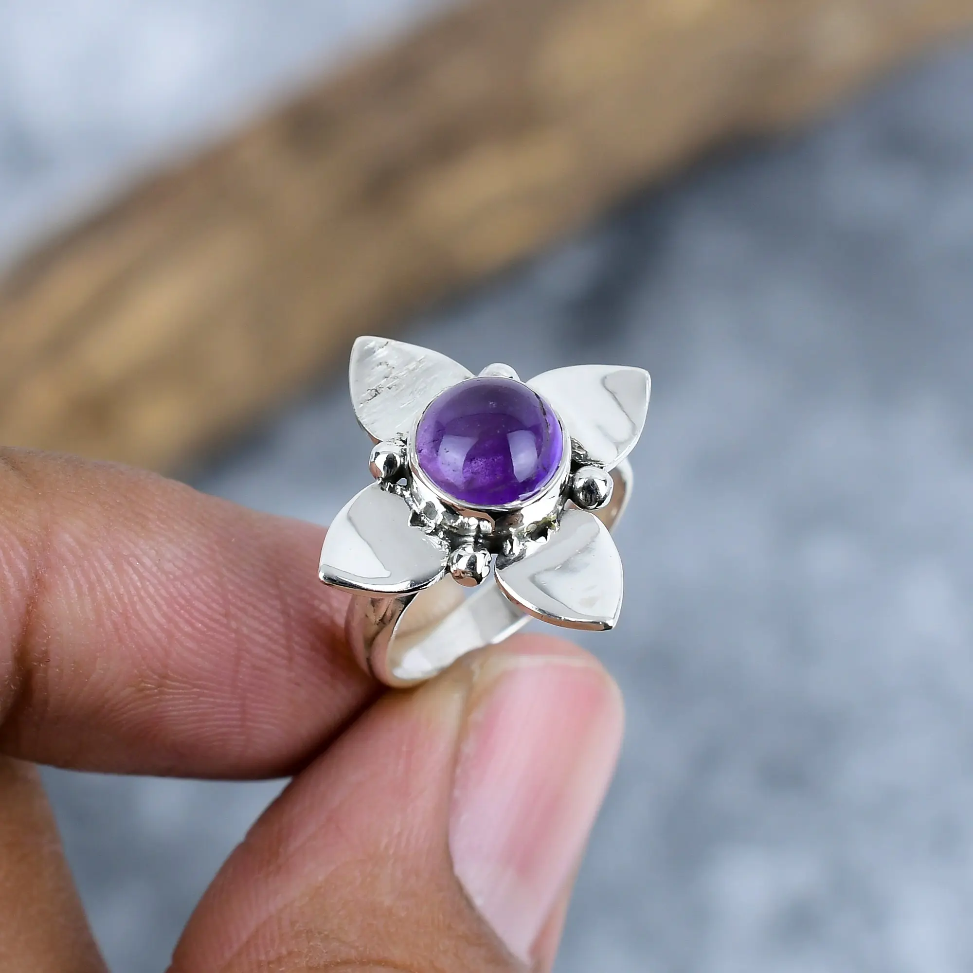 Sage Amethyst Ring