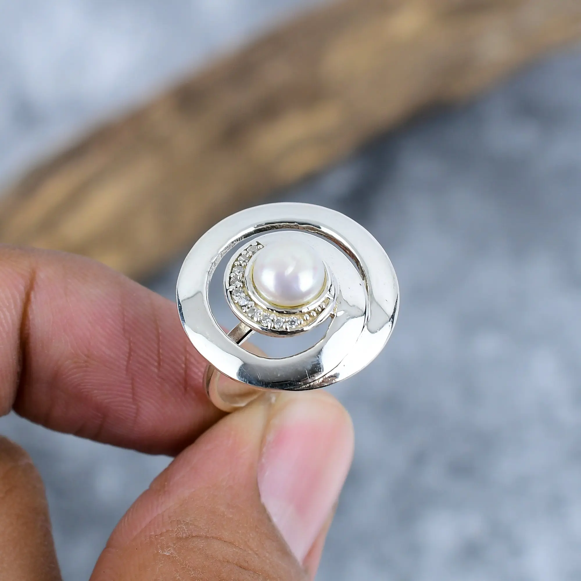 River Pearl Ring