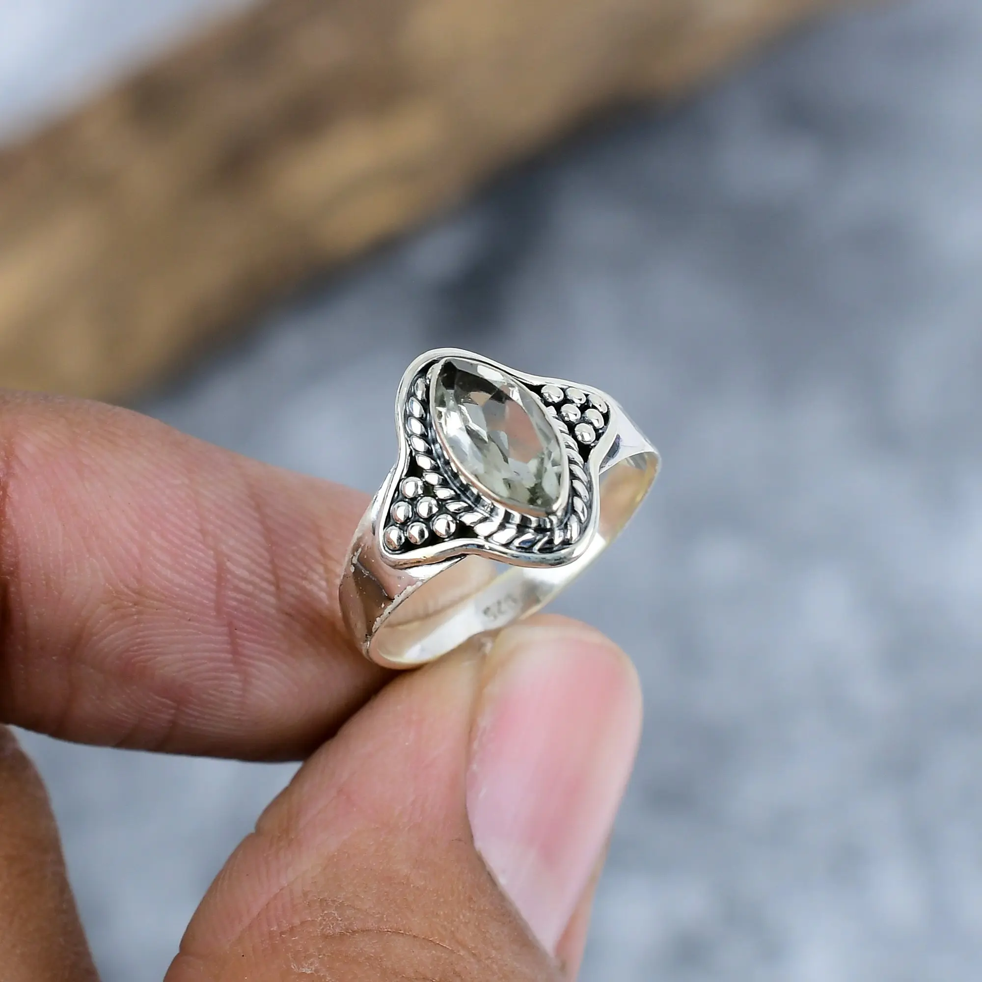 White Topaz Ring