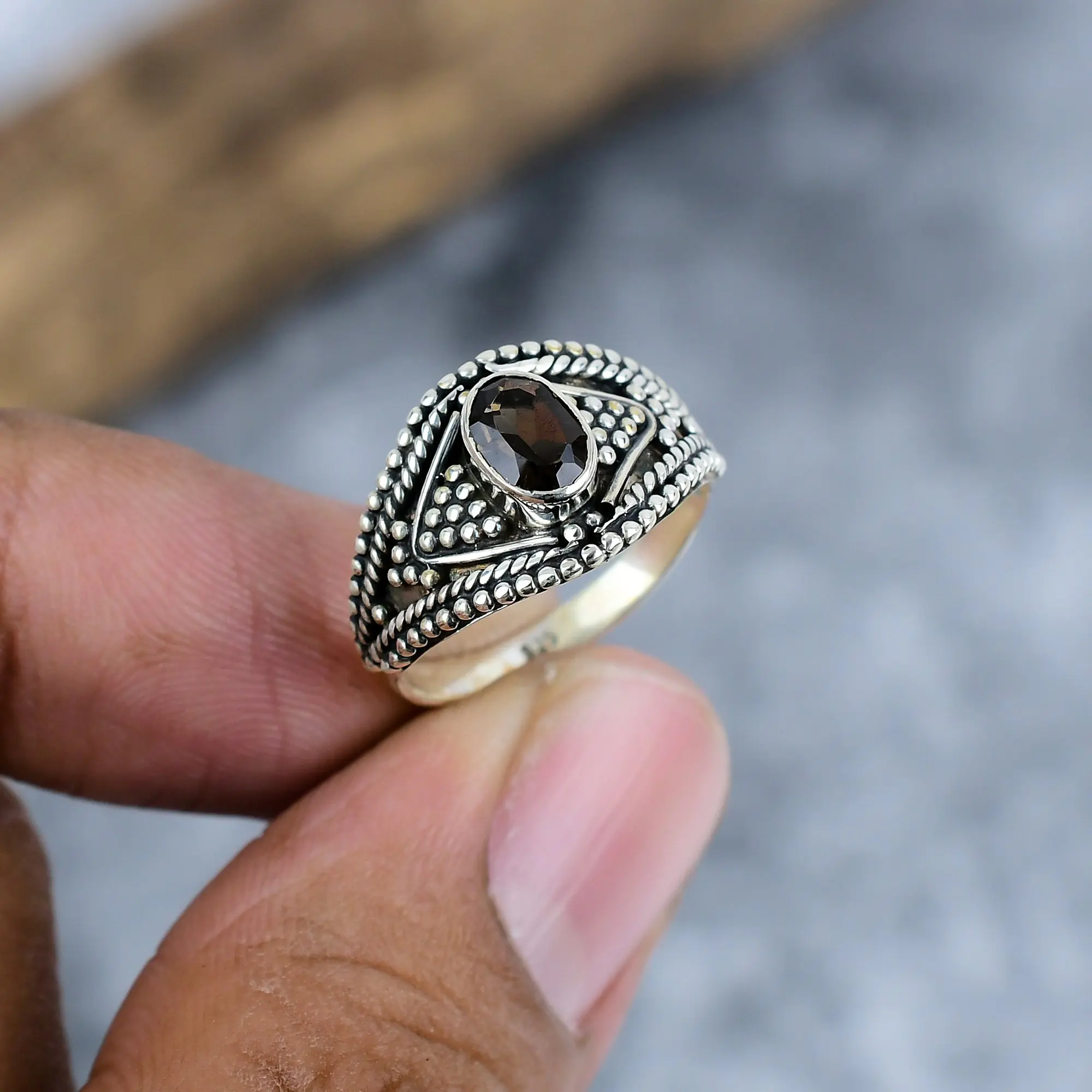 Smoky Topaz Ring