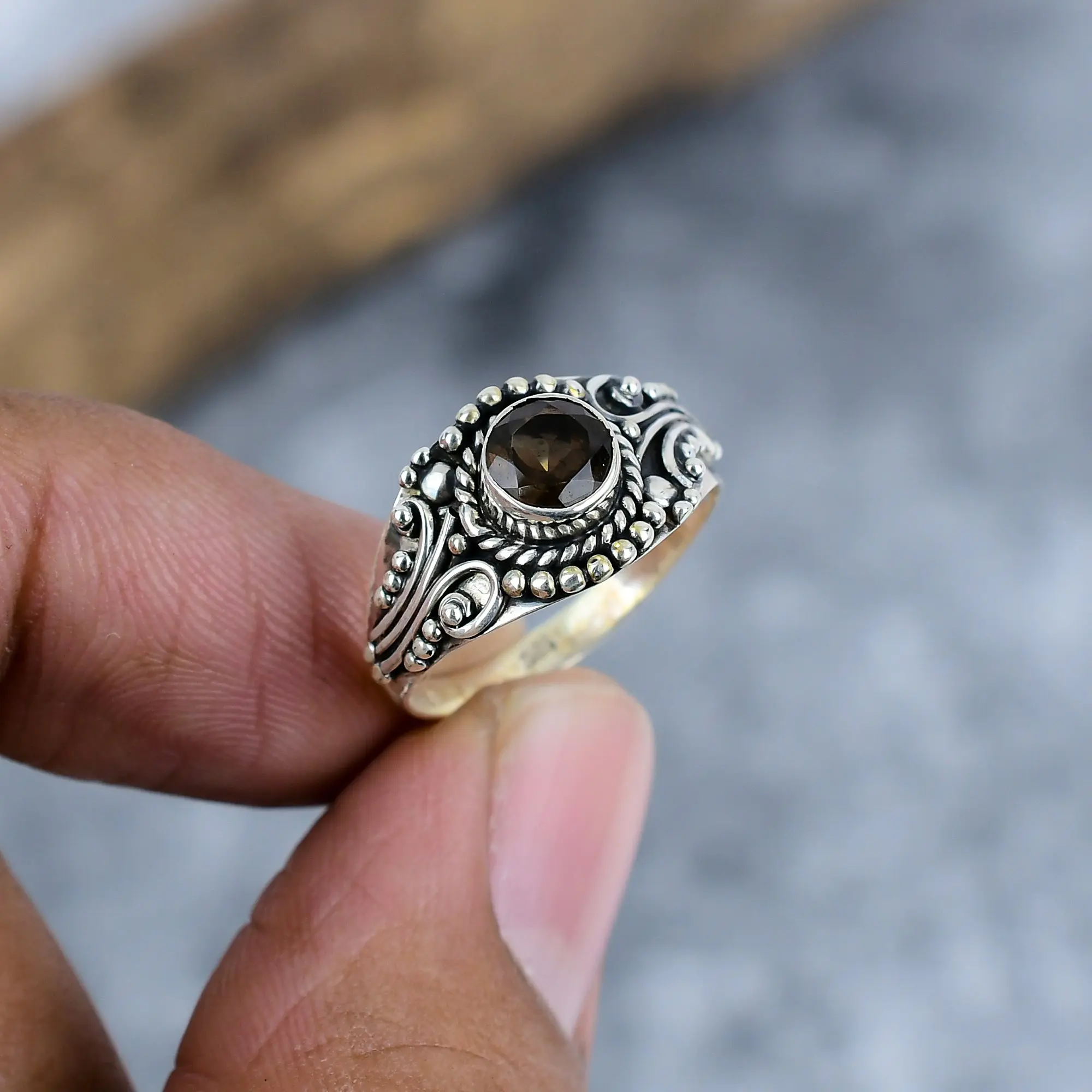 Smoky Topaz Ring