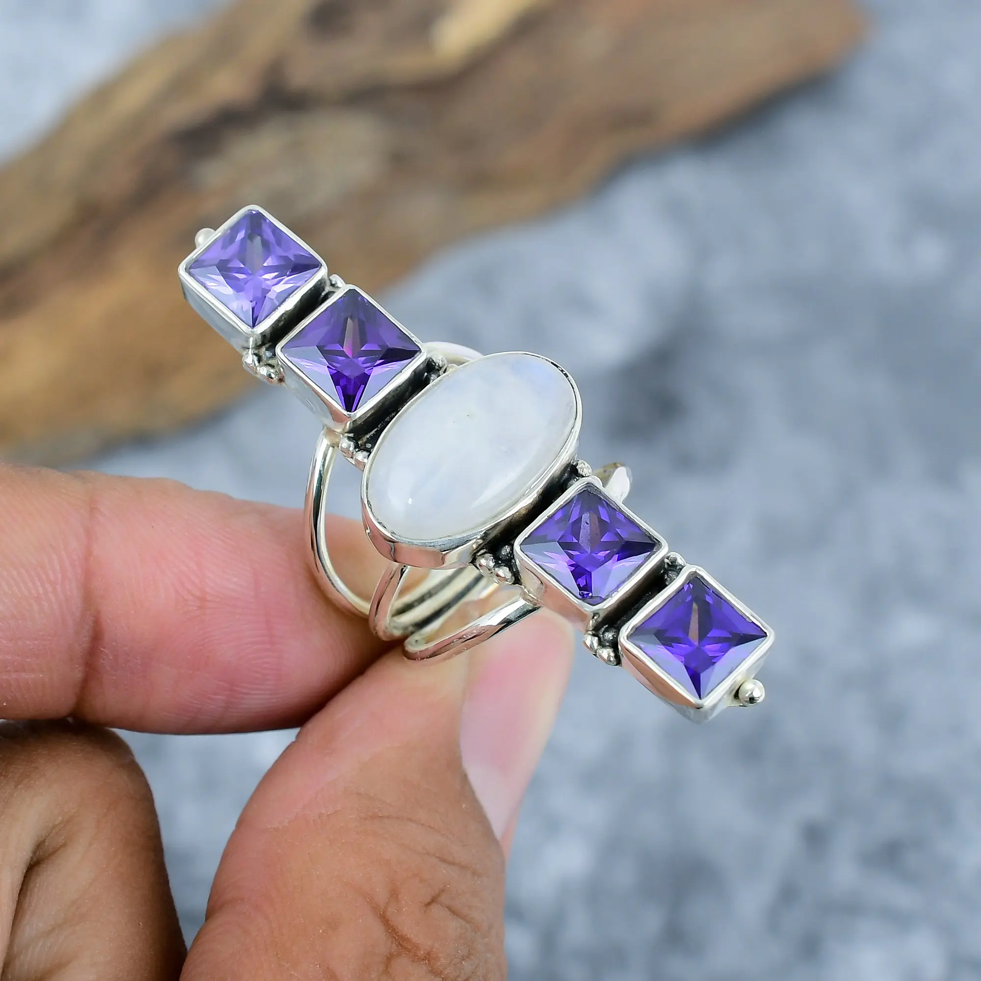 Moon Stone Ring
