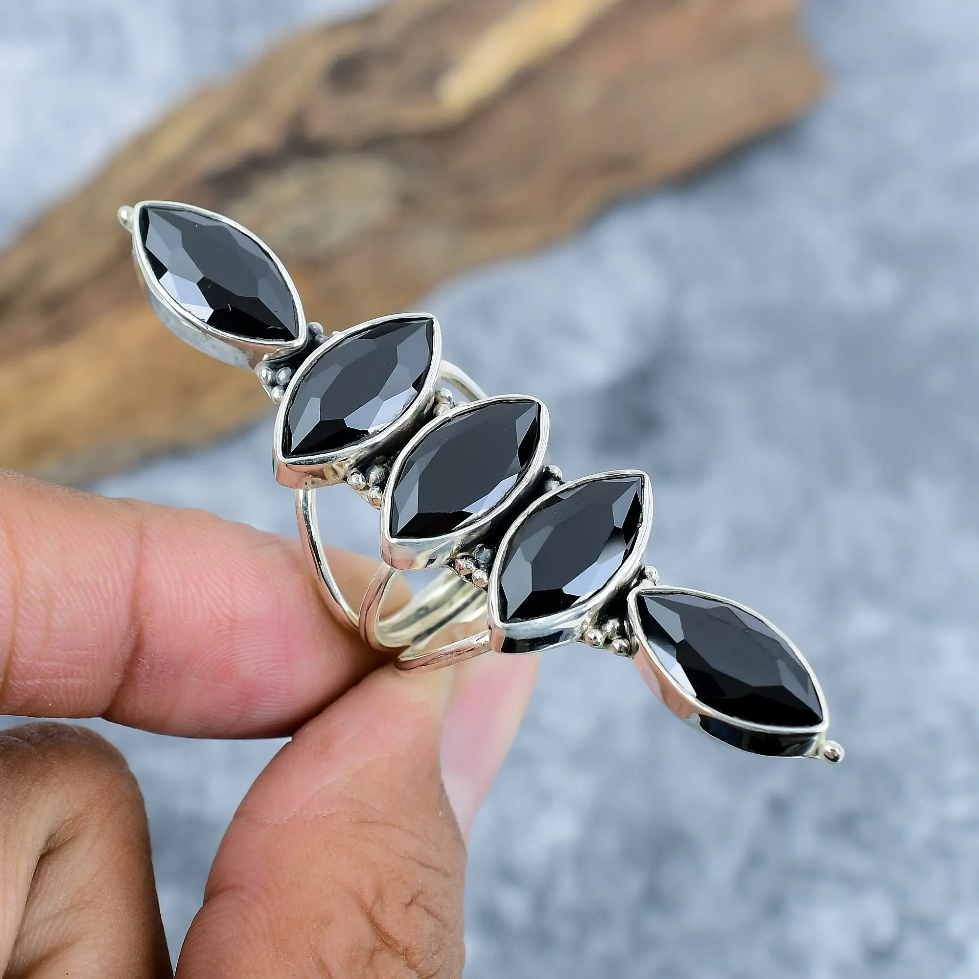 Black Spinel Ring