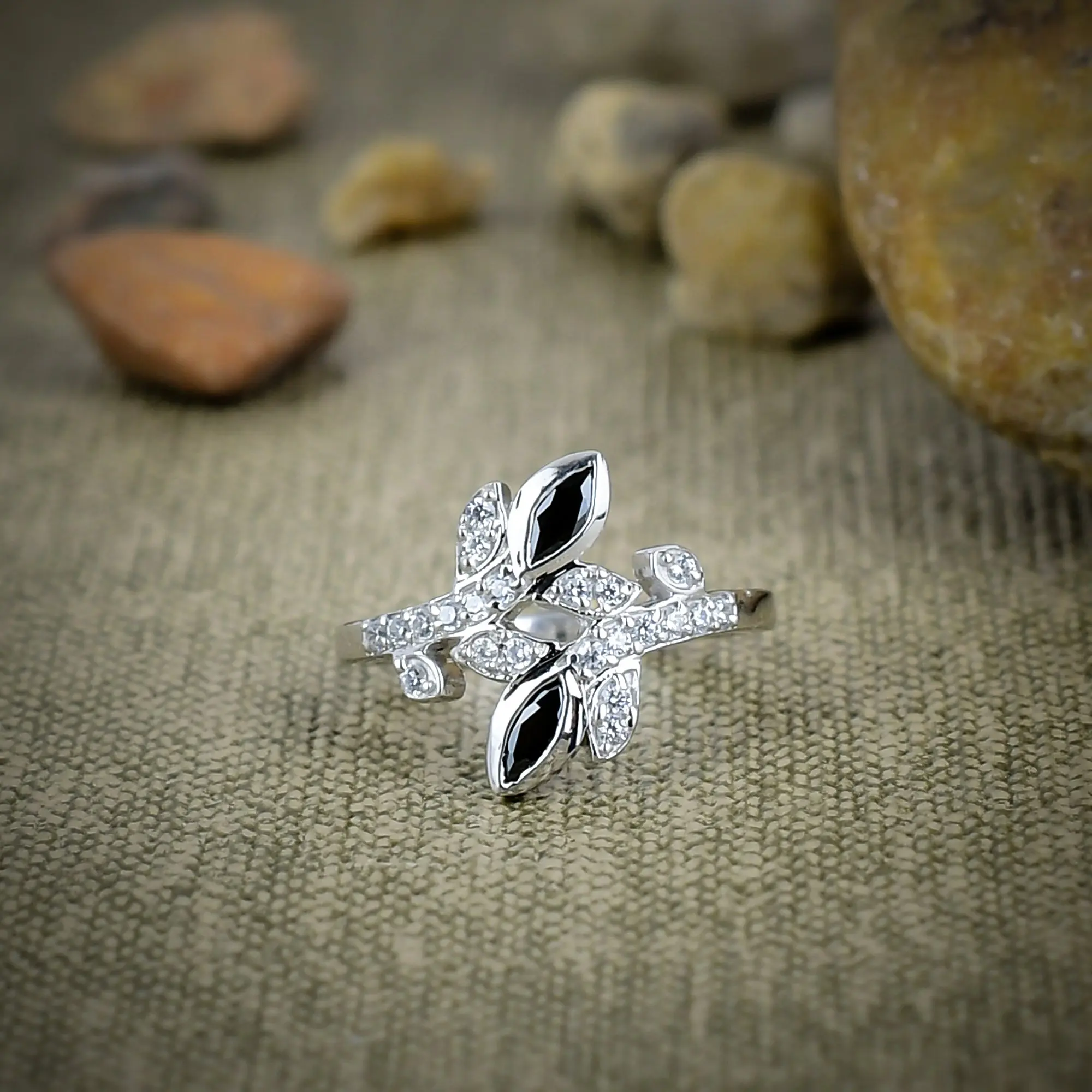 Black Spinel Ring