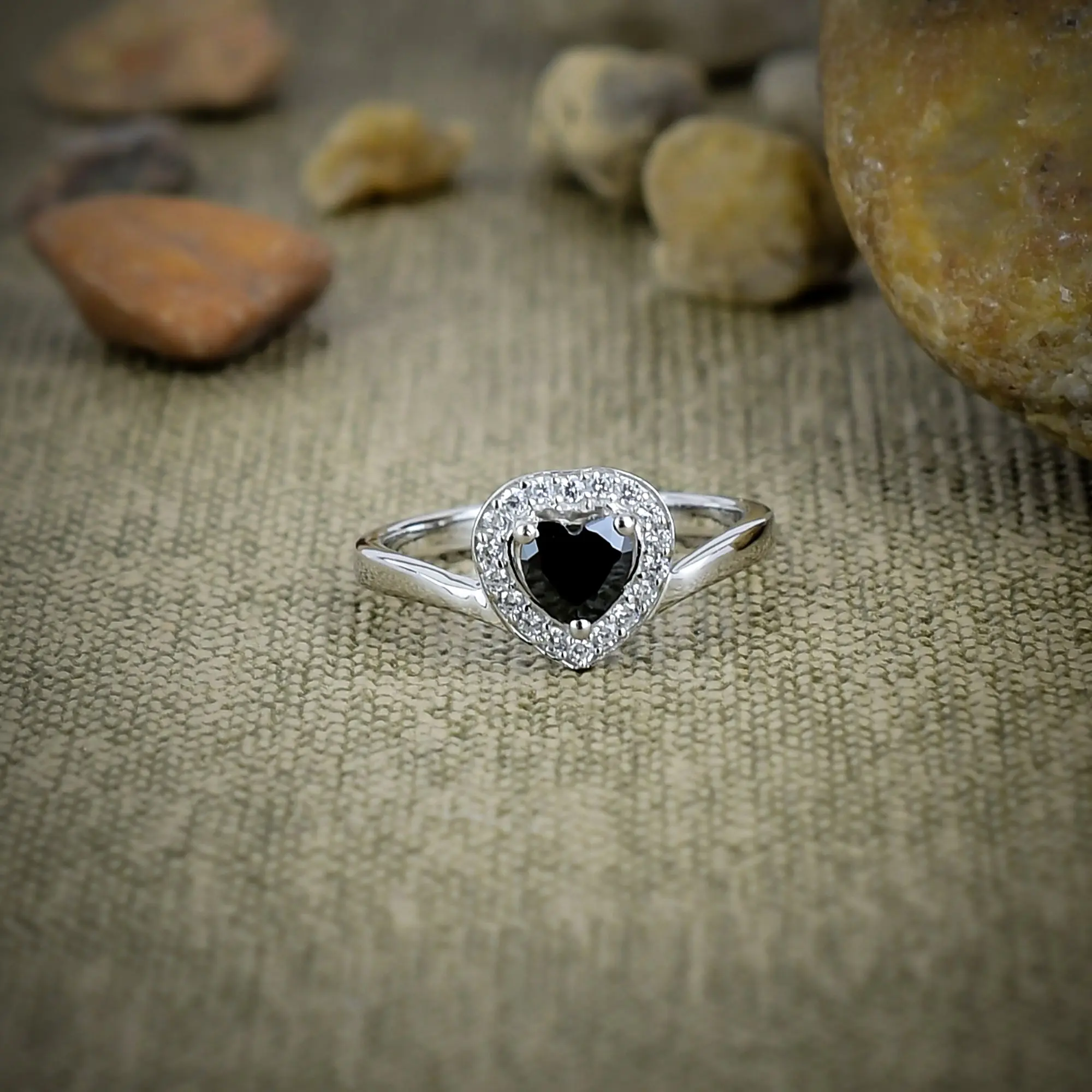 Black Spinel Ring