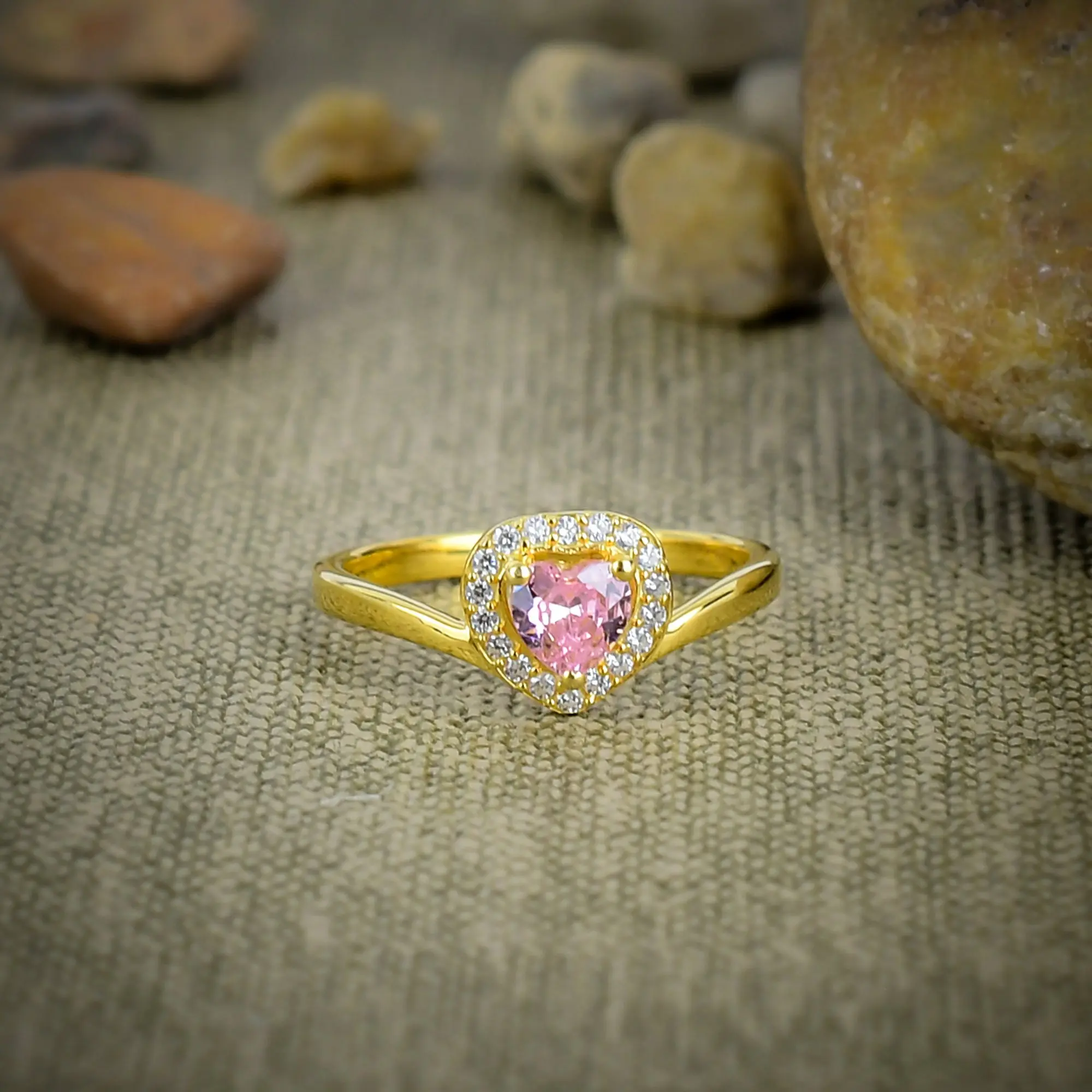 Pink Kunzite Ring
