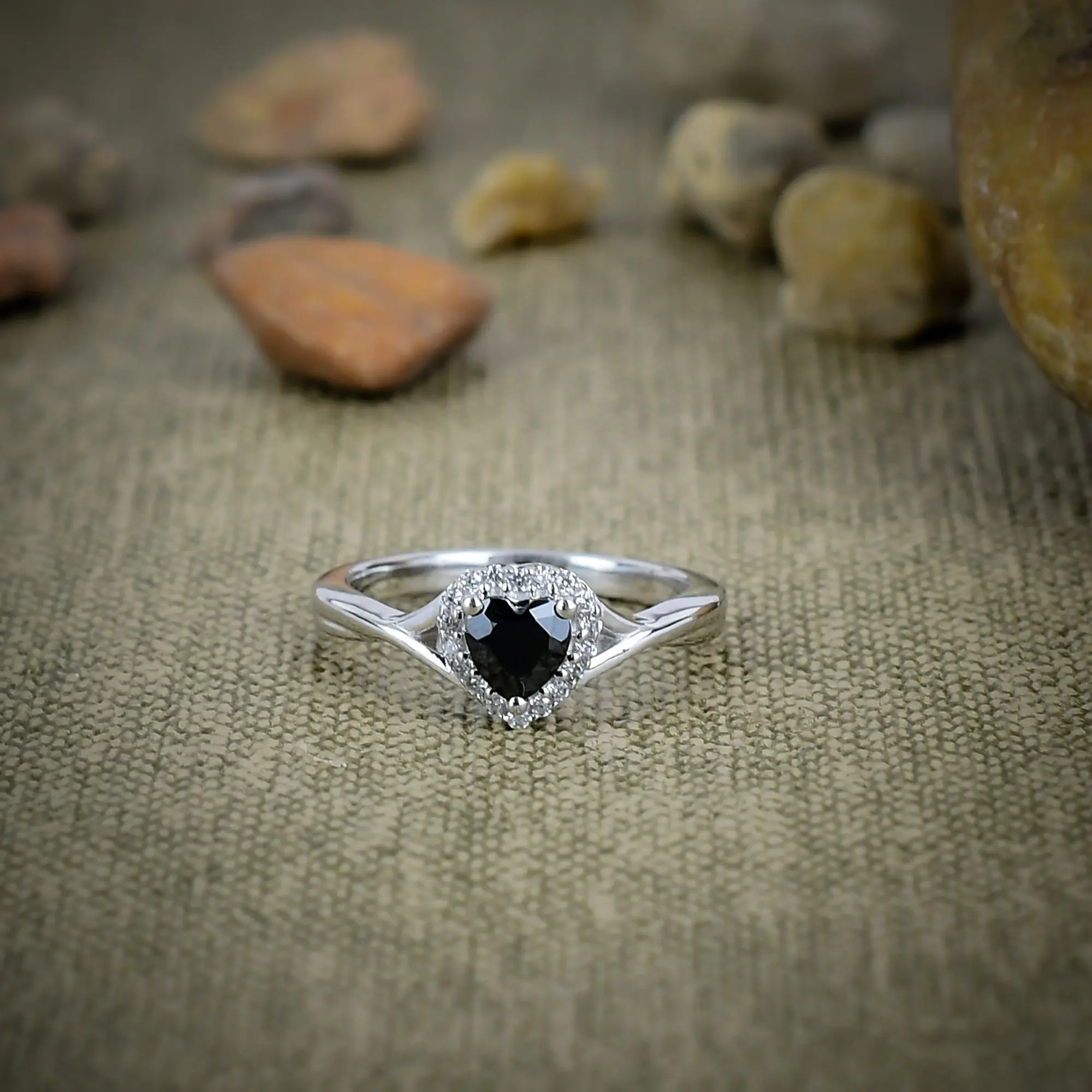 Black Spinel Ring
