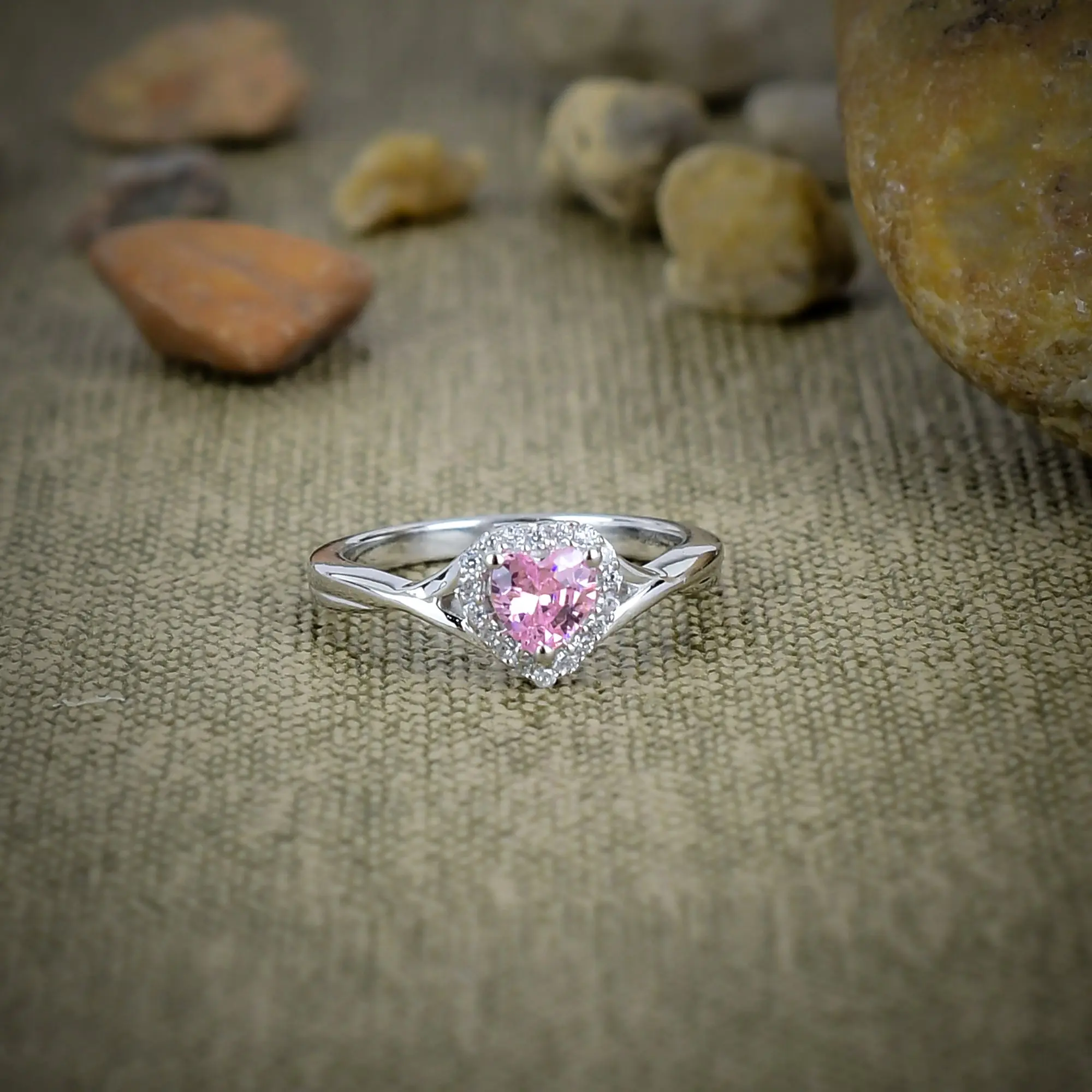 Pink Kunzite Ring