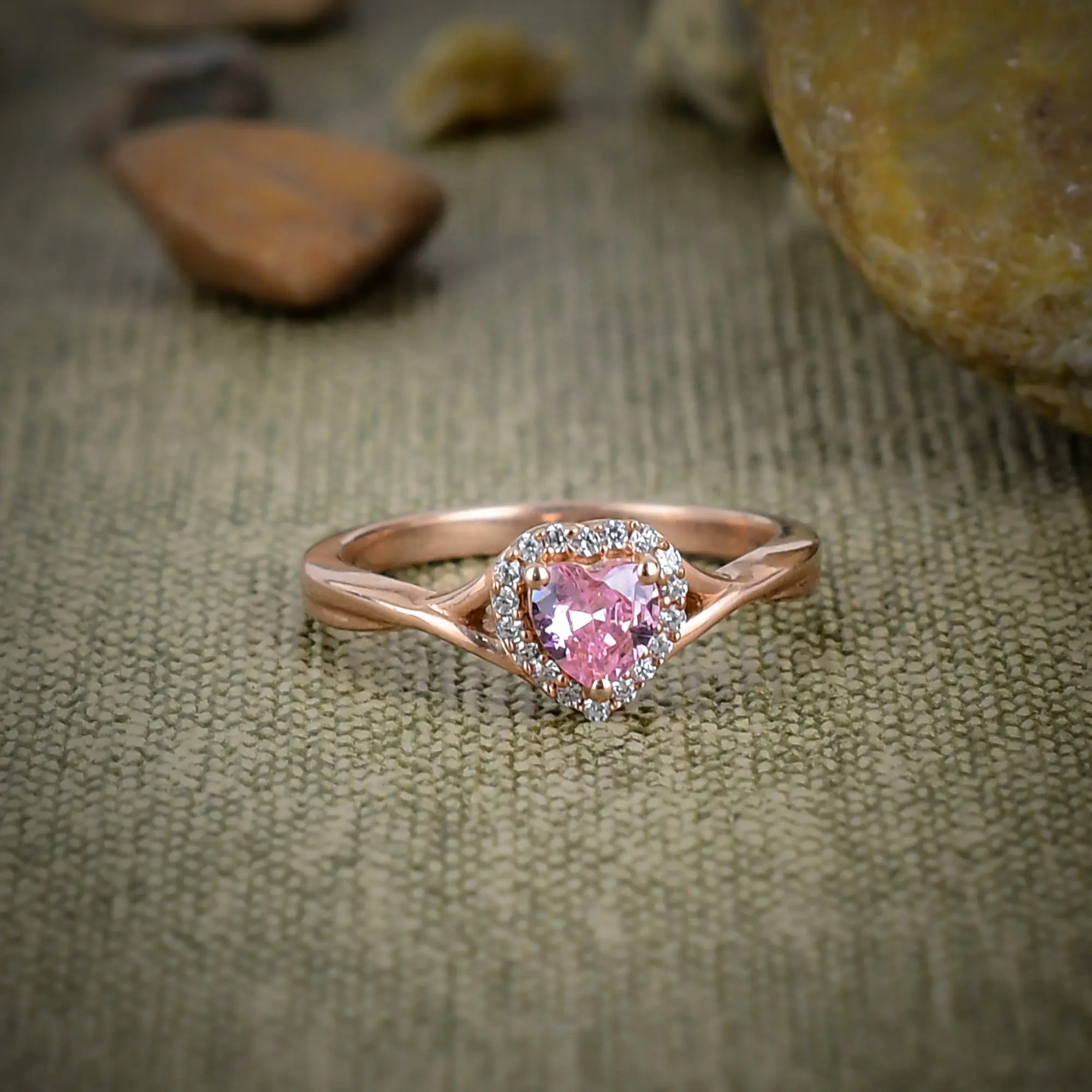 Pink Kunzite Ring