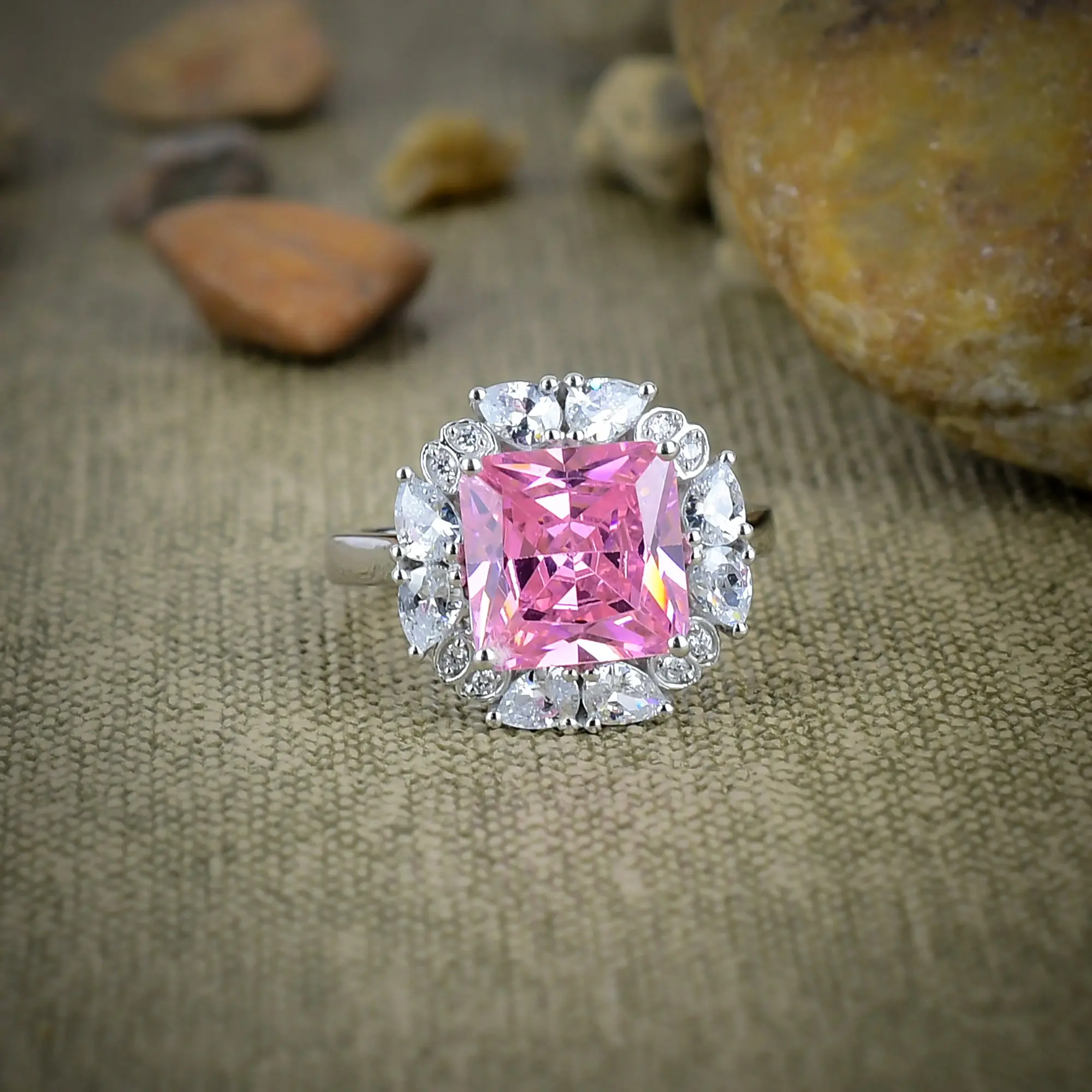 Pink Kunzite Ring