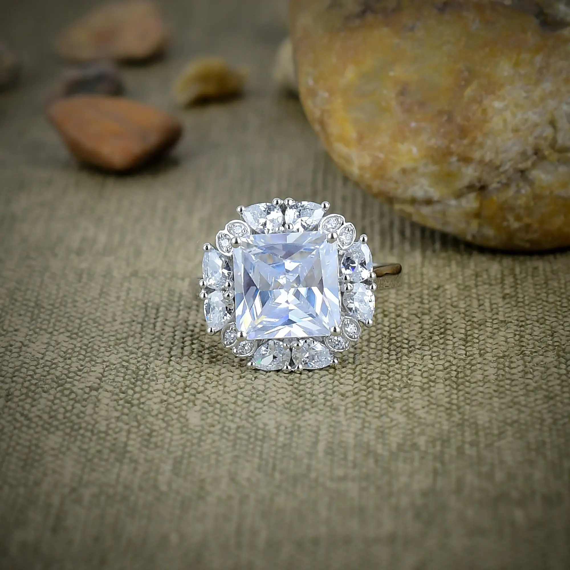 White Topaz Ring