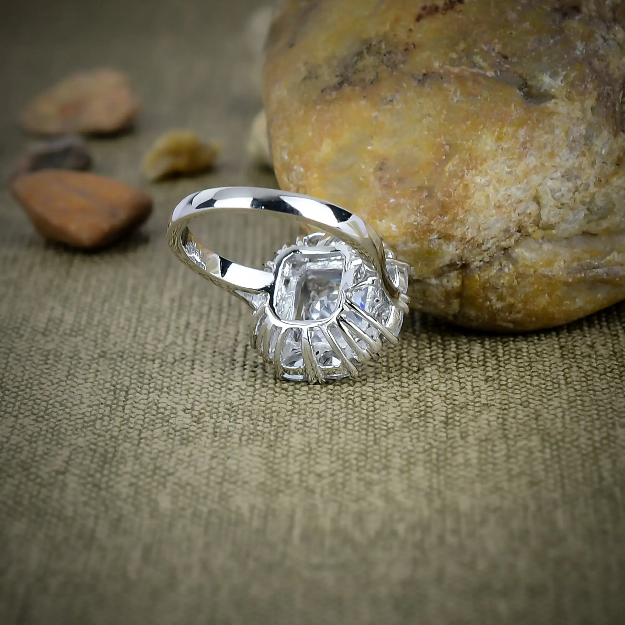 White Topaz Ring