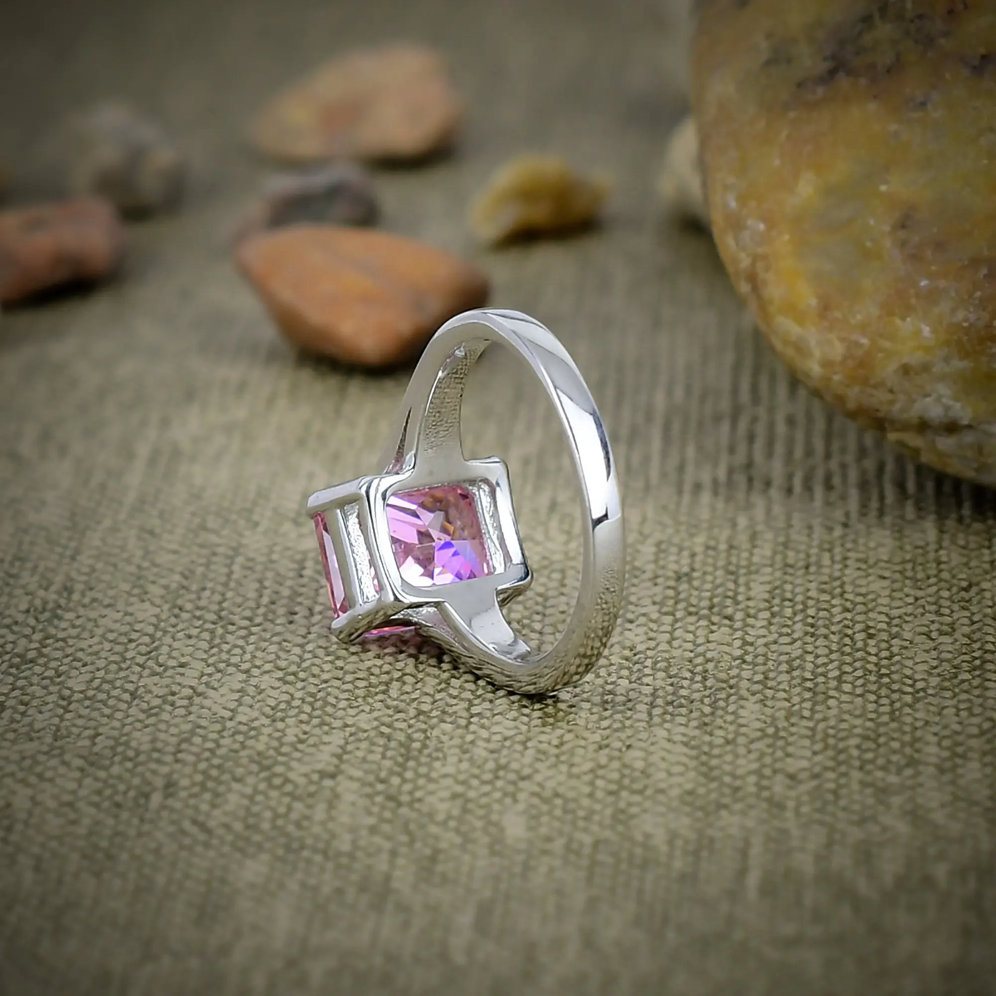 Pink Kunzite Ring