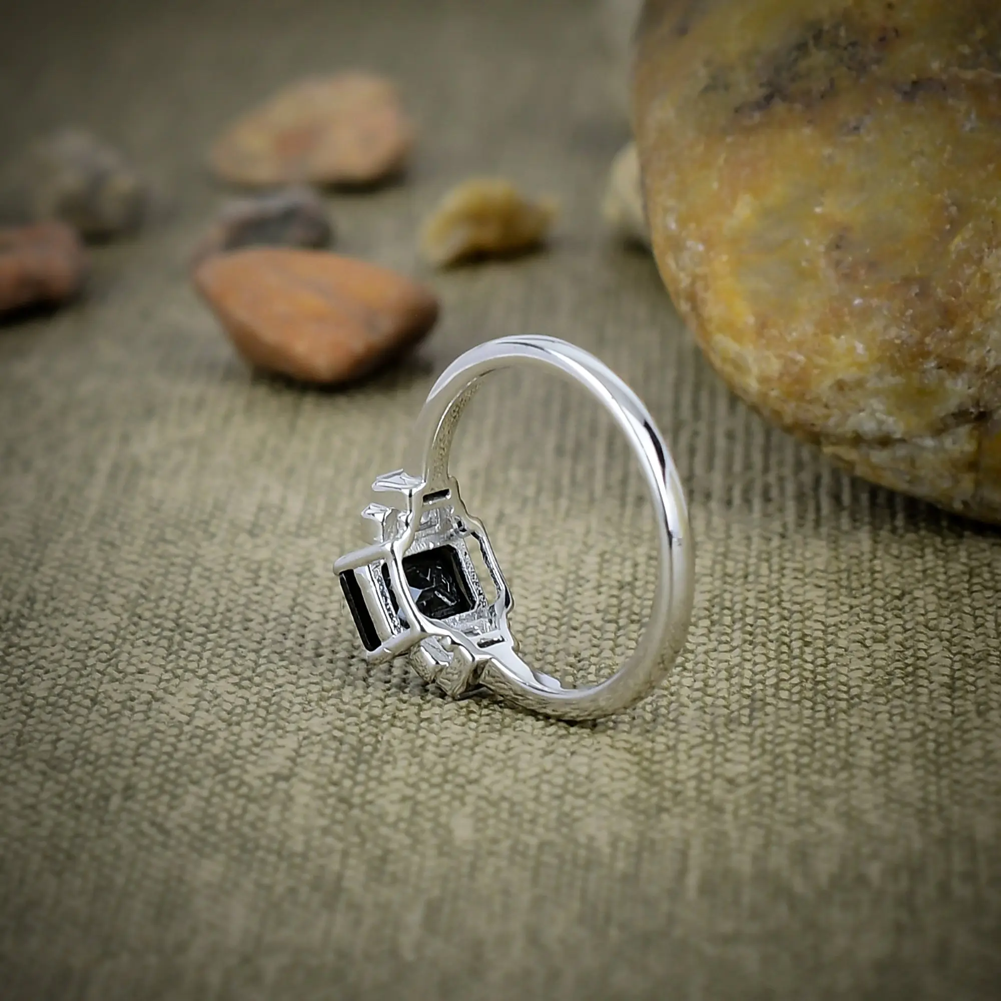 Black Spinel Ring